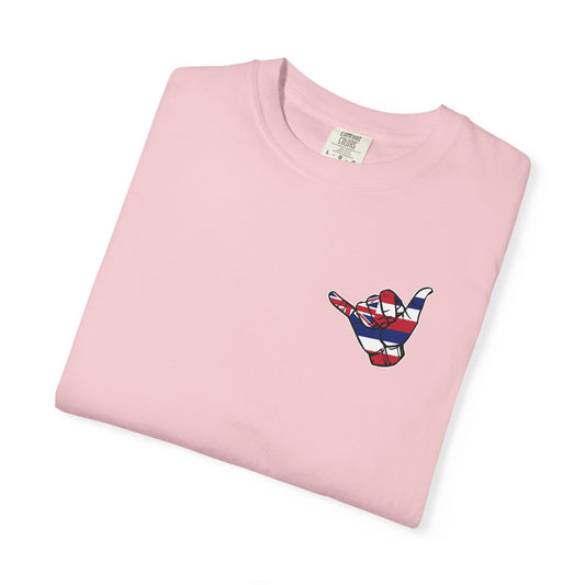 Hawaiian Shaka T-Shirt — Hawaiian Flag Hand Graphic Cotton Tee