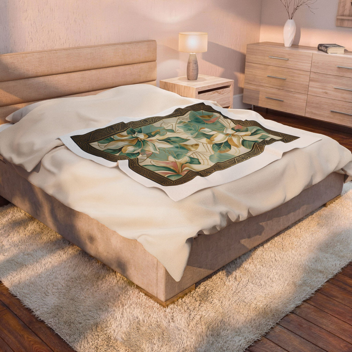 Tiare Velveteen Plush Blanket