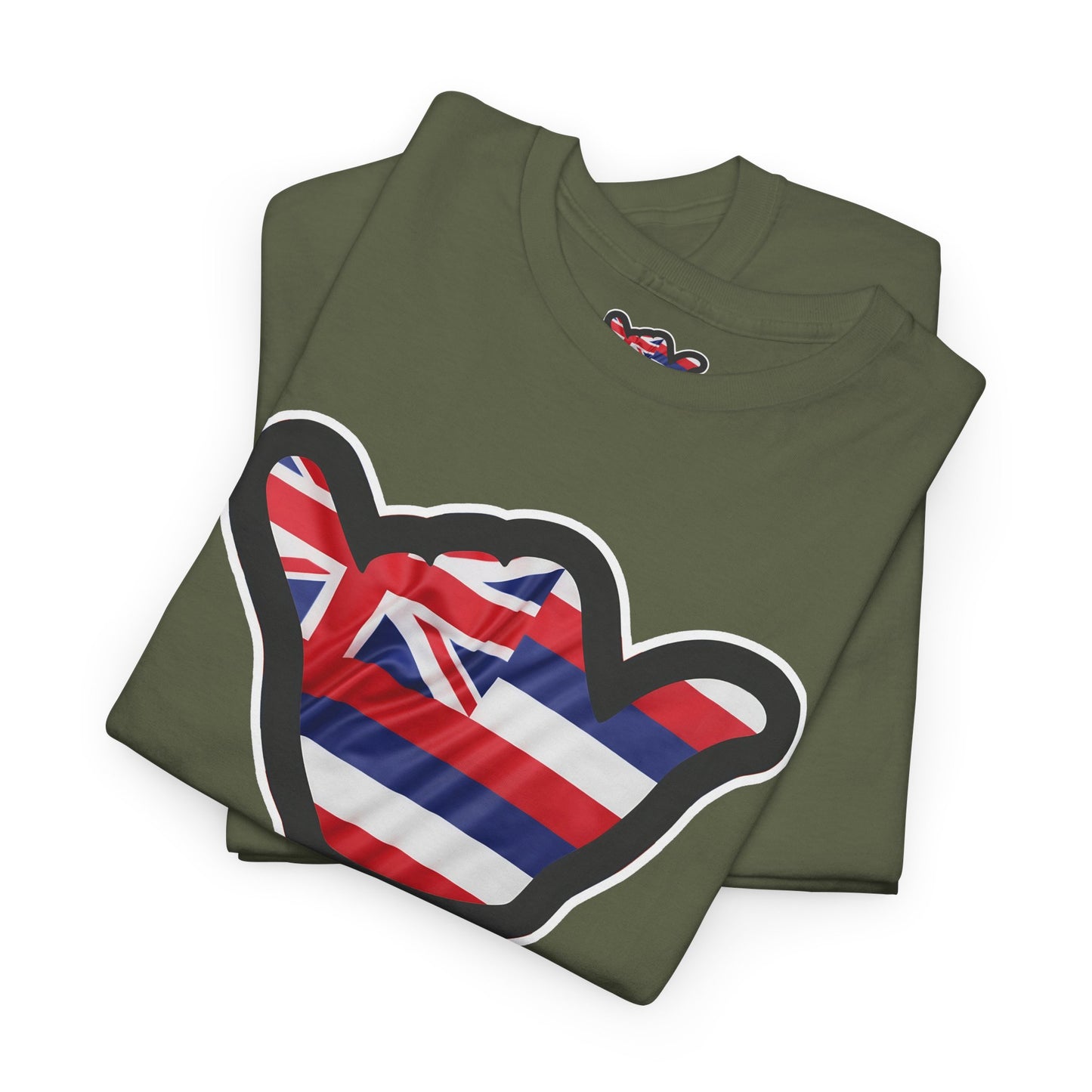 Hawaii Flag Shaka T‑Shirt — Aloha Shaka Graphic Tee