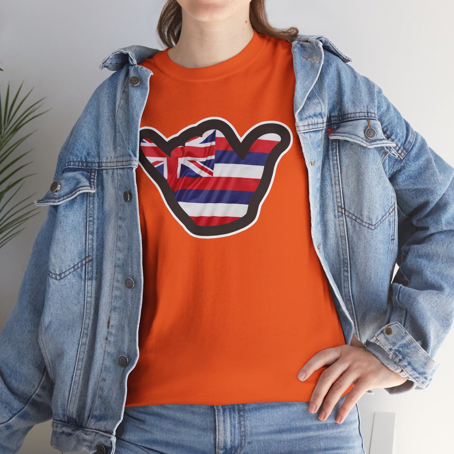 Hawaii Flag Shaka T‑Shirt — Aloha Shaka Graphic Tee
