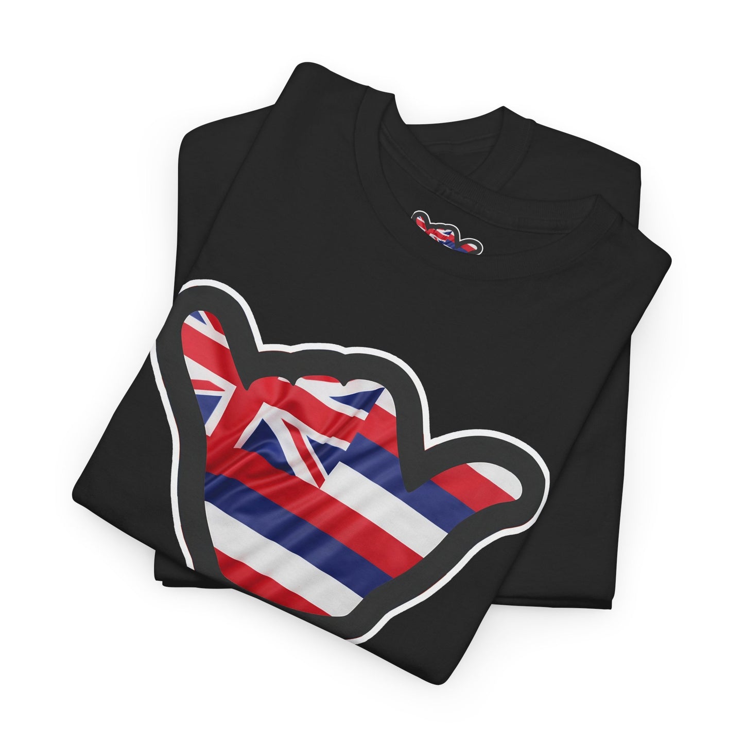 Hawaii Flag Shaka T‑Shirt — Aloha Shaka Graphic Tee