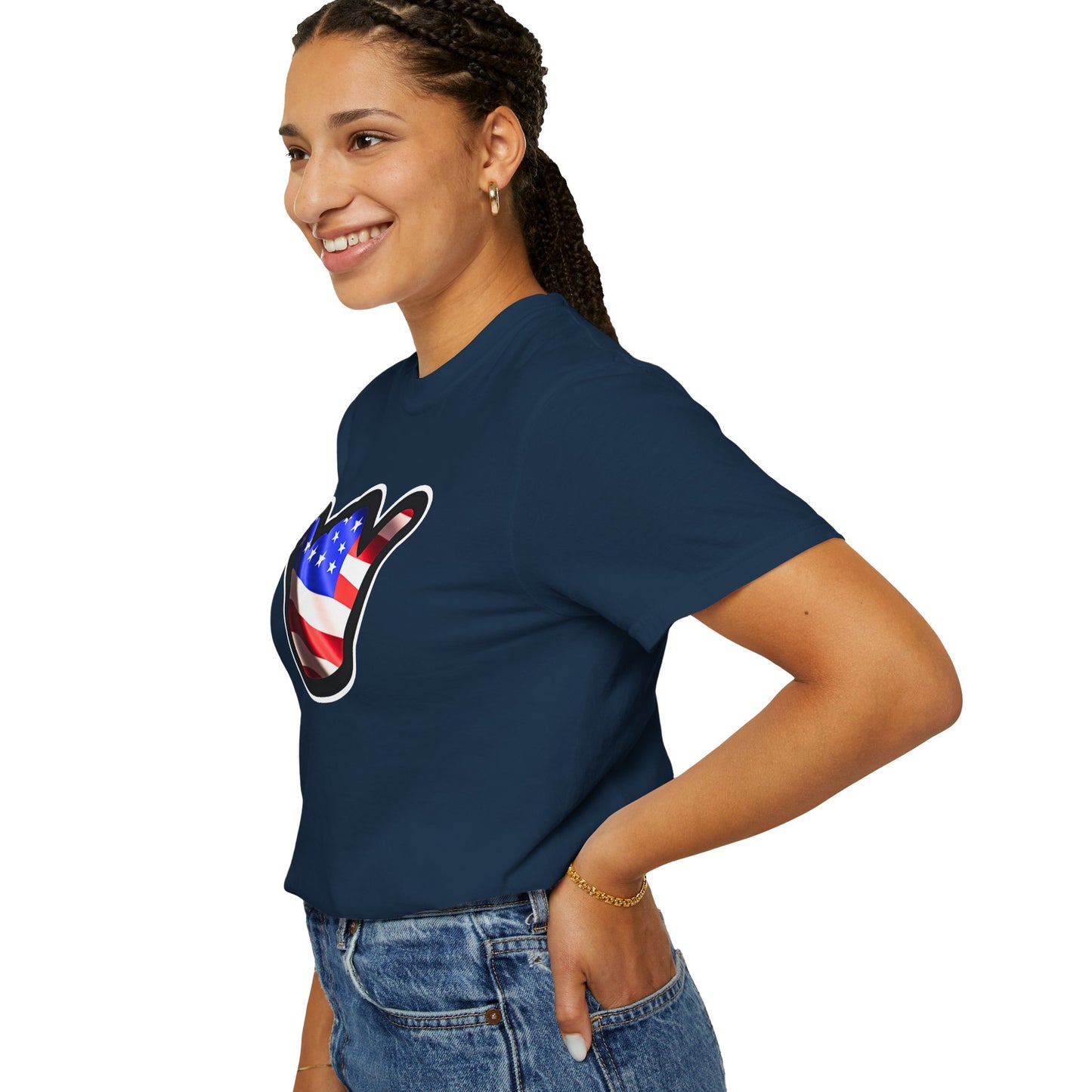 American Shaka T-Shirt — USA Flag Surfing Shaka Tee