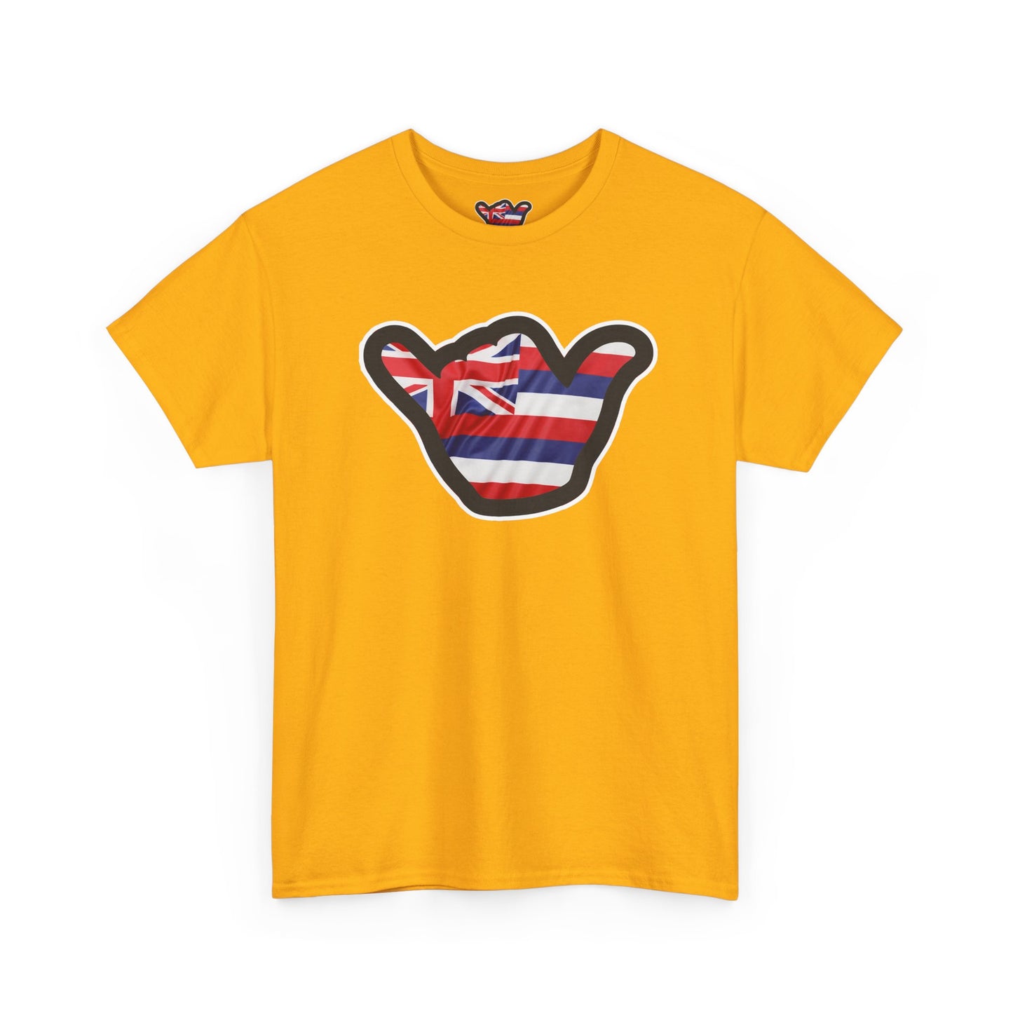 Hawaii Flag Shaka T‑Shirt — Aloha Shaka Graphic Tee