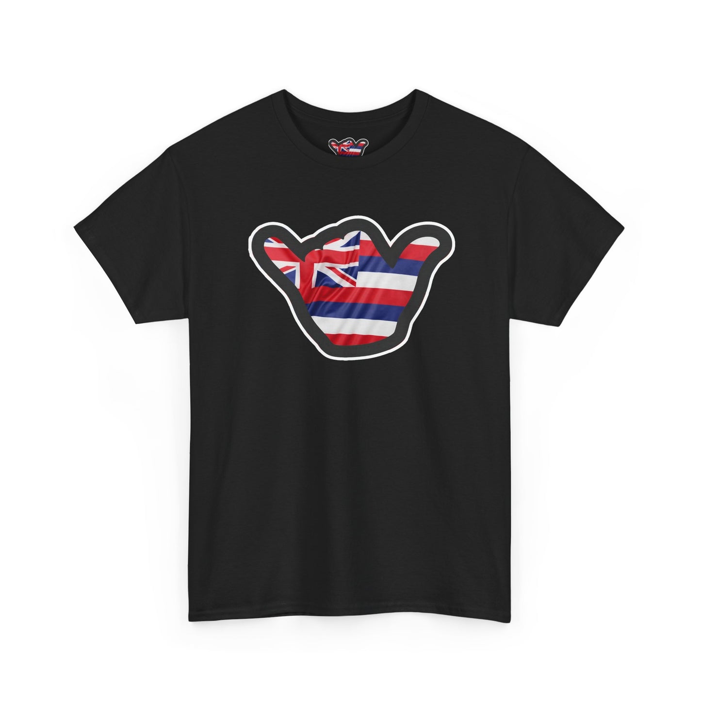Hawaii Flag Shaka T‑Shirt — Aloha Shaka Graphic Tee