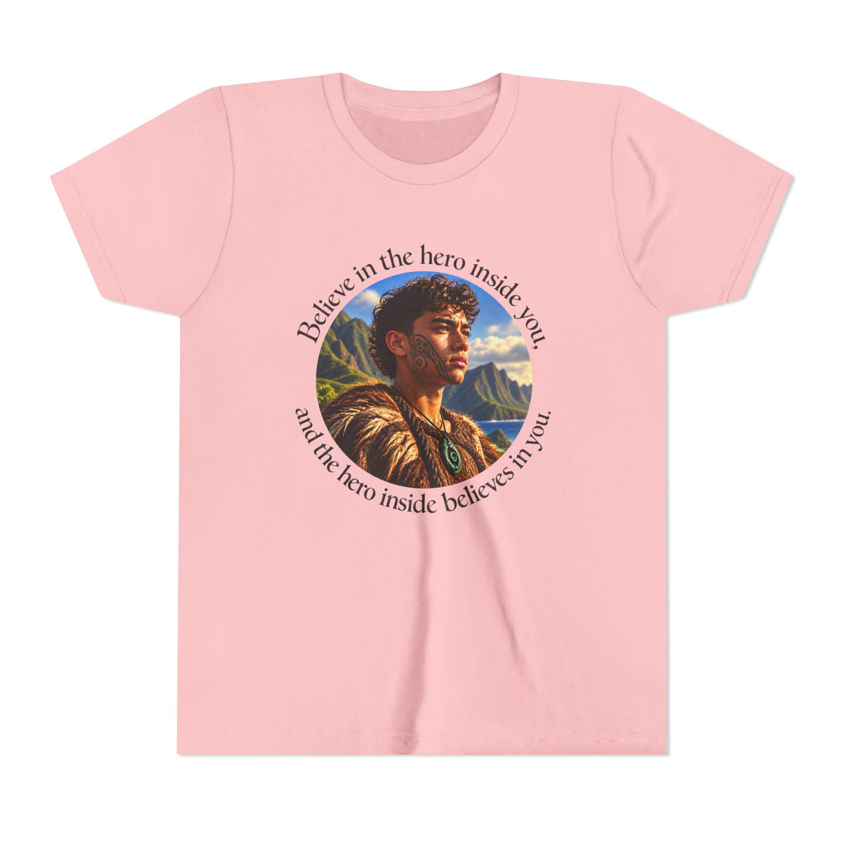 Believe in the hero inside you, and the hero inside believes in you. - Youth Short Sleeve Tee