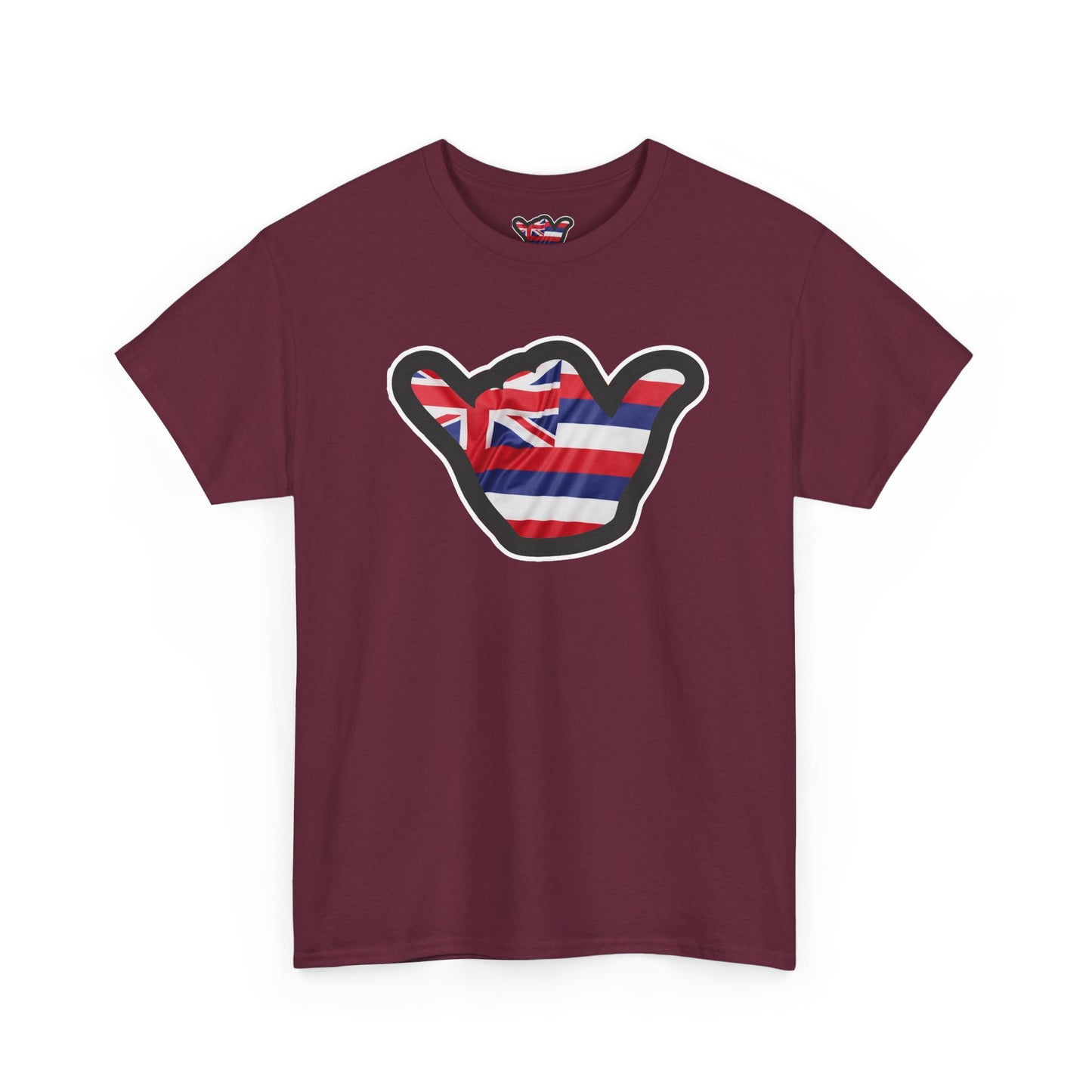 Hawaii Flag Shaka T‑Shirt — Aloha Shaka Graphic Tee