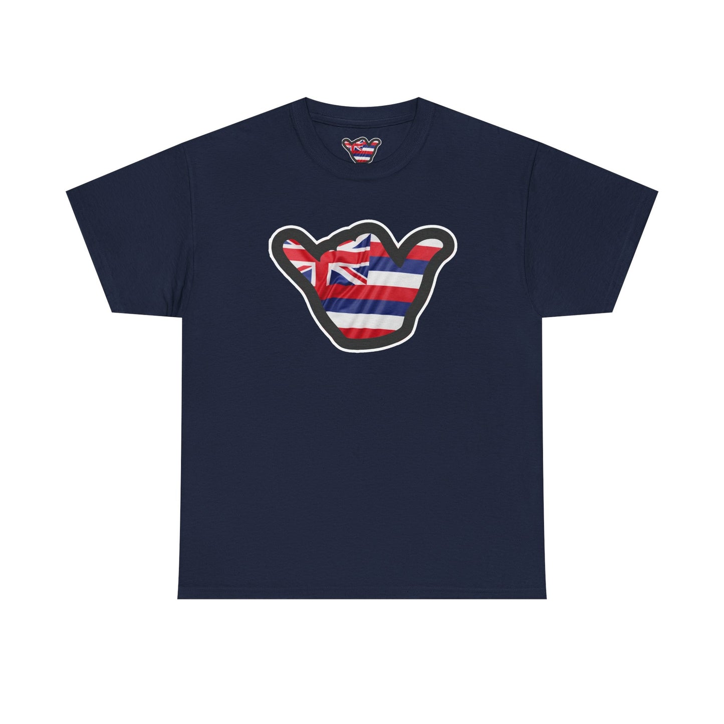 Hawaii Flag Shaka T‑Shirt — Aloha Shaka Graphic Tee
