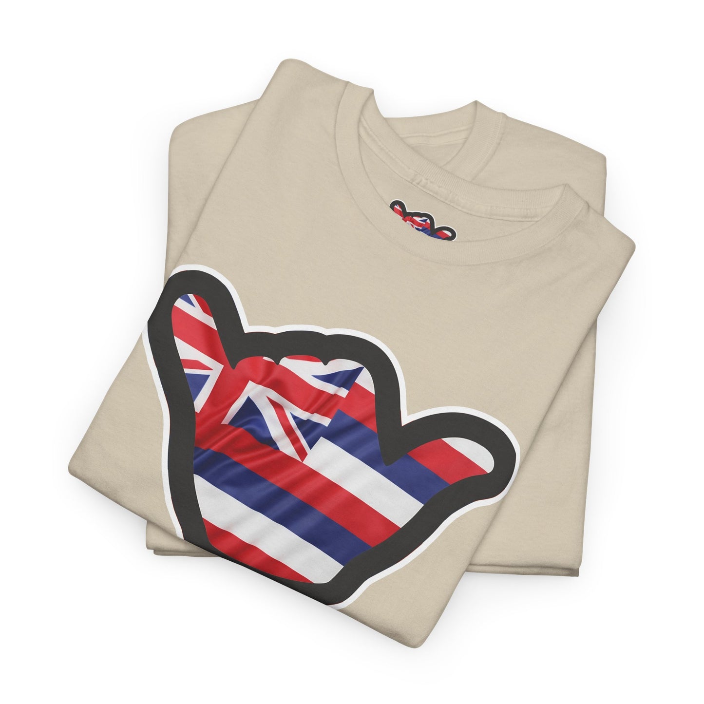 Hawaii Flag Shaka T‑Shirt — Aloha Shaka Graphic Tee