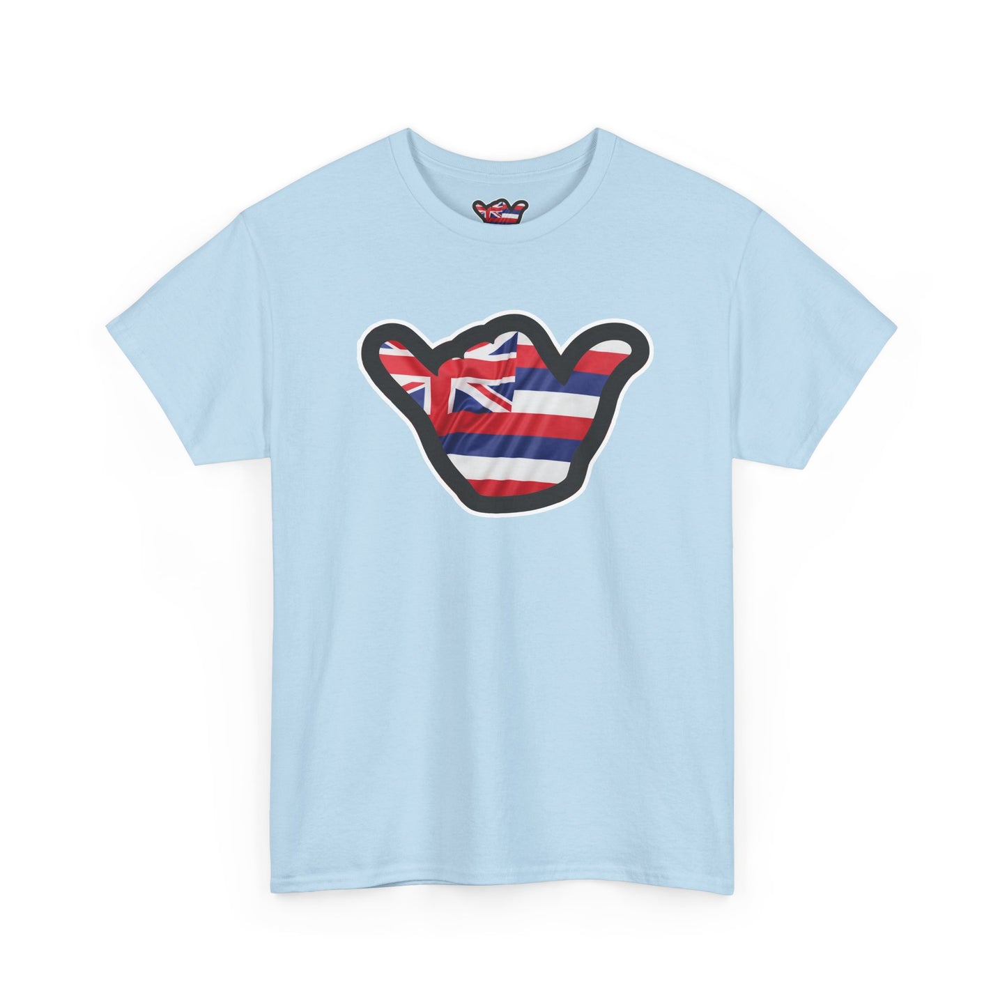 Hawaii Flag Shaka T‑Shirt — Aloha Shaka Graphic Tee
