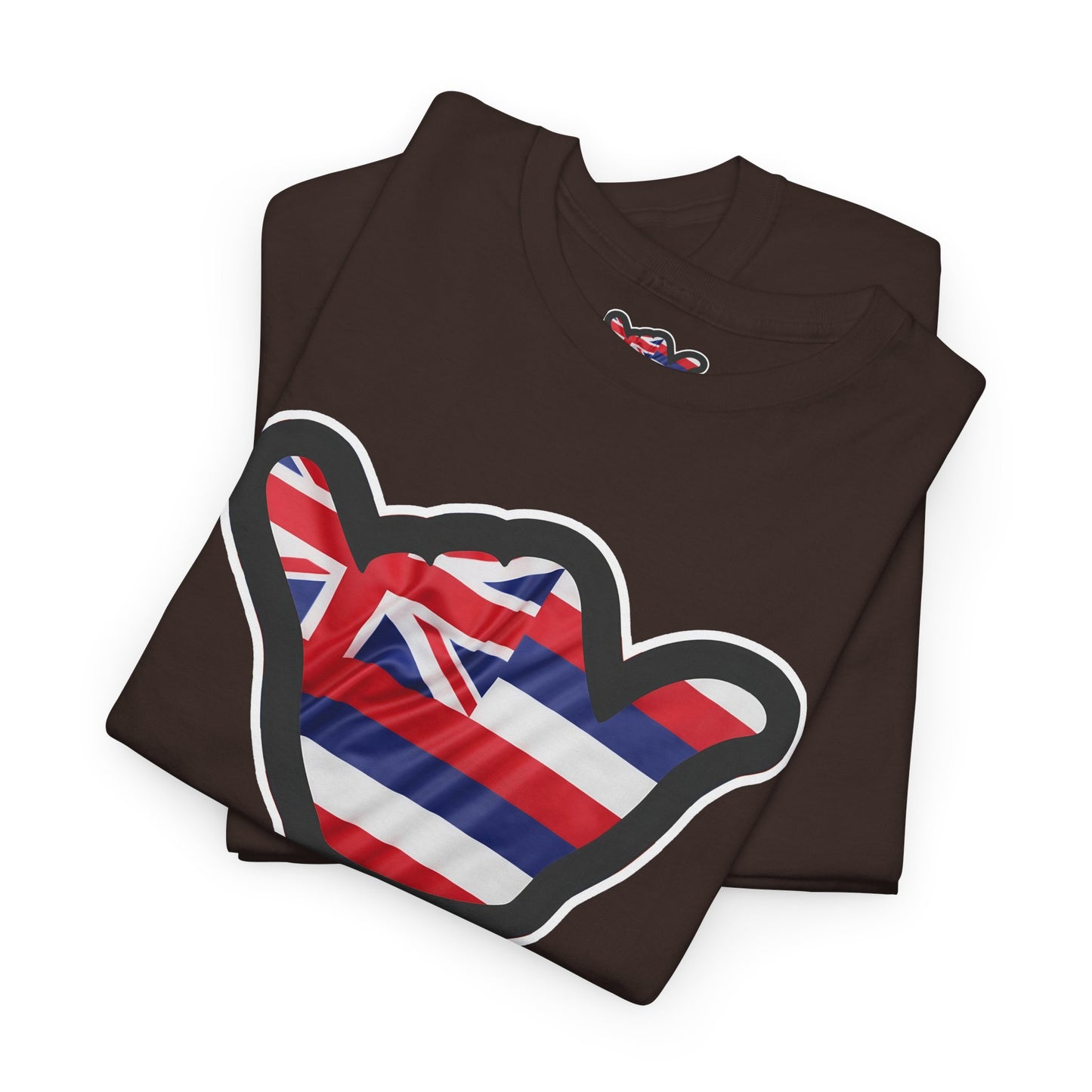 Hawaii Flag Shaka T‑Shirt — Aloha Shaka Graphic Tee