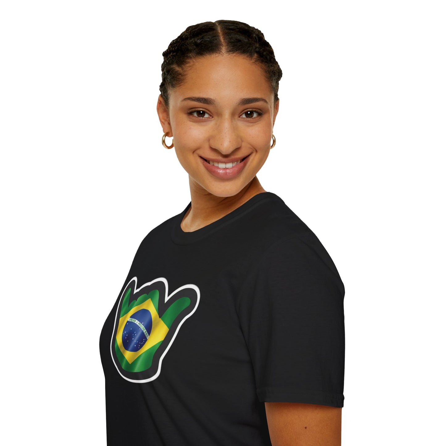 Brazil Flag Shaka T-Shirt — Brazilian Shaka Hand Graphic Tee