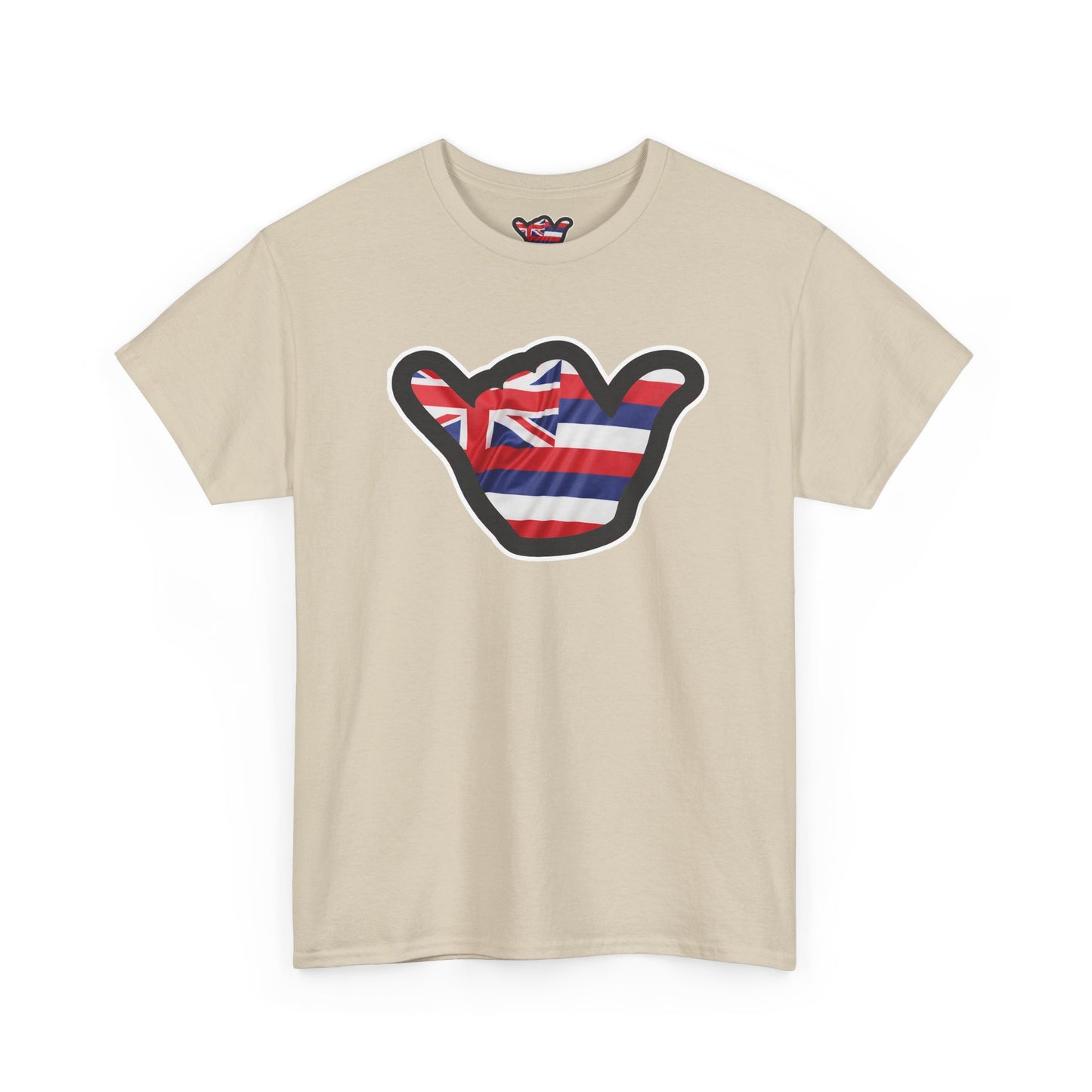Hawaii Flag Shaka T‑Shirt — Aloha Shaka Graphic Tee