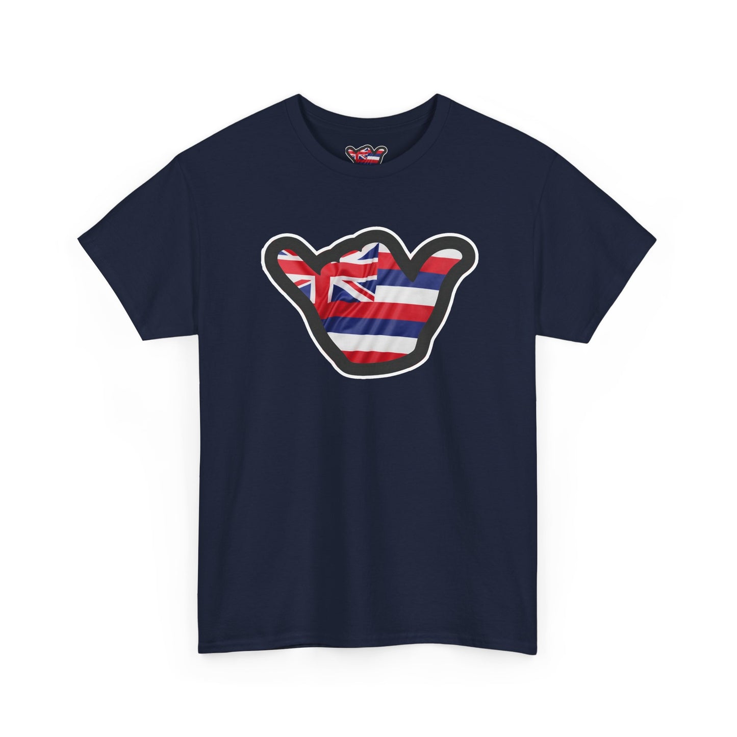 Hawaii Flag Shaka T‑Shirt — Aloha Shaka Graphic Tee