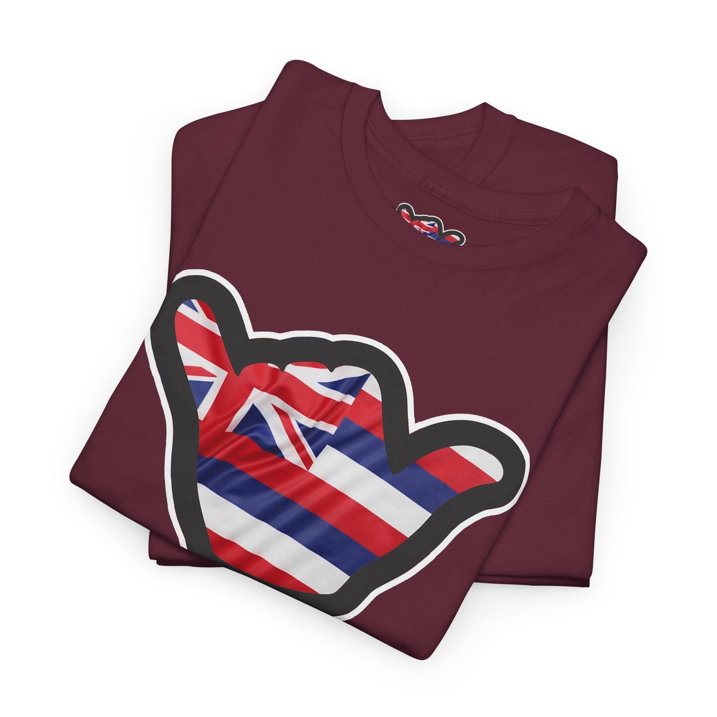 Hawaii Flag Shaka T‑Shirt — Aloha Shaka Graphic Tee