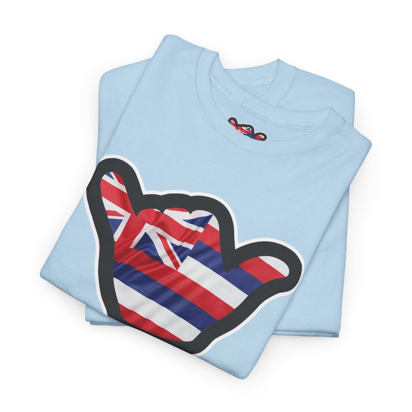 Hawaii Flag Shaka T‑Shirt — Aloha Shaka Graphic Tee