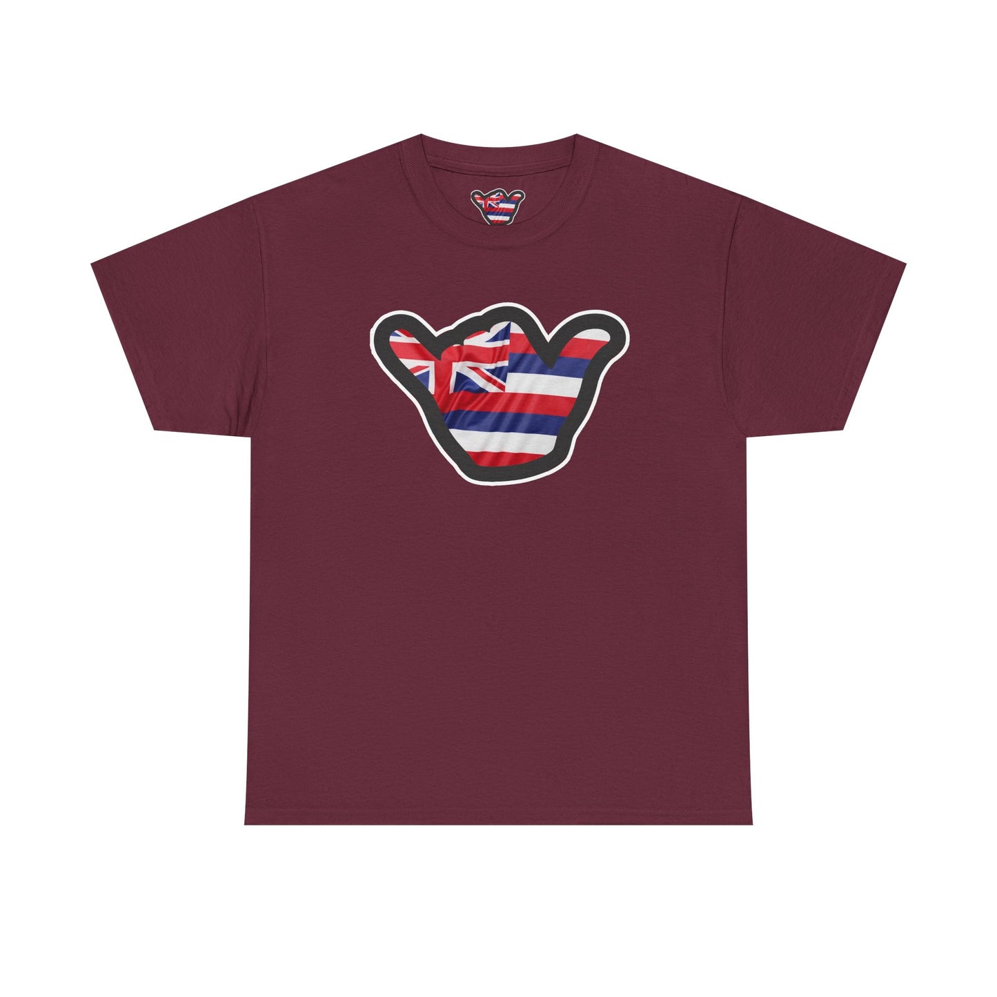 Hawaii Flag Shaka T‑Shirt — Aloha Shaka Graphic Tee