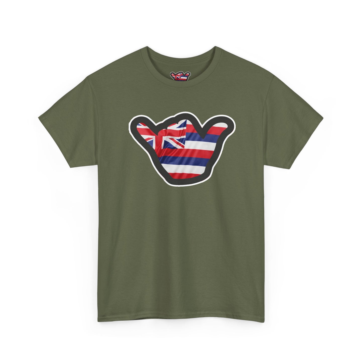Hawaii Flag Shaka T‑Shirt — Aloha Shaka Graphic Tee