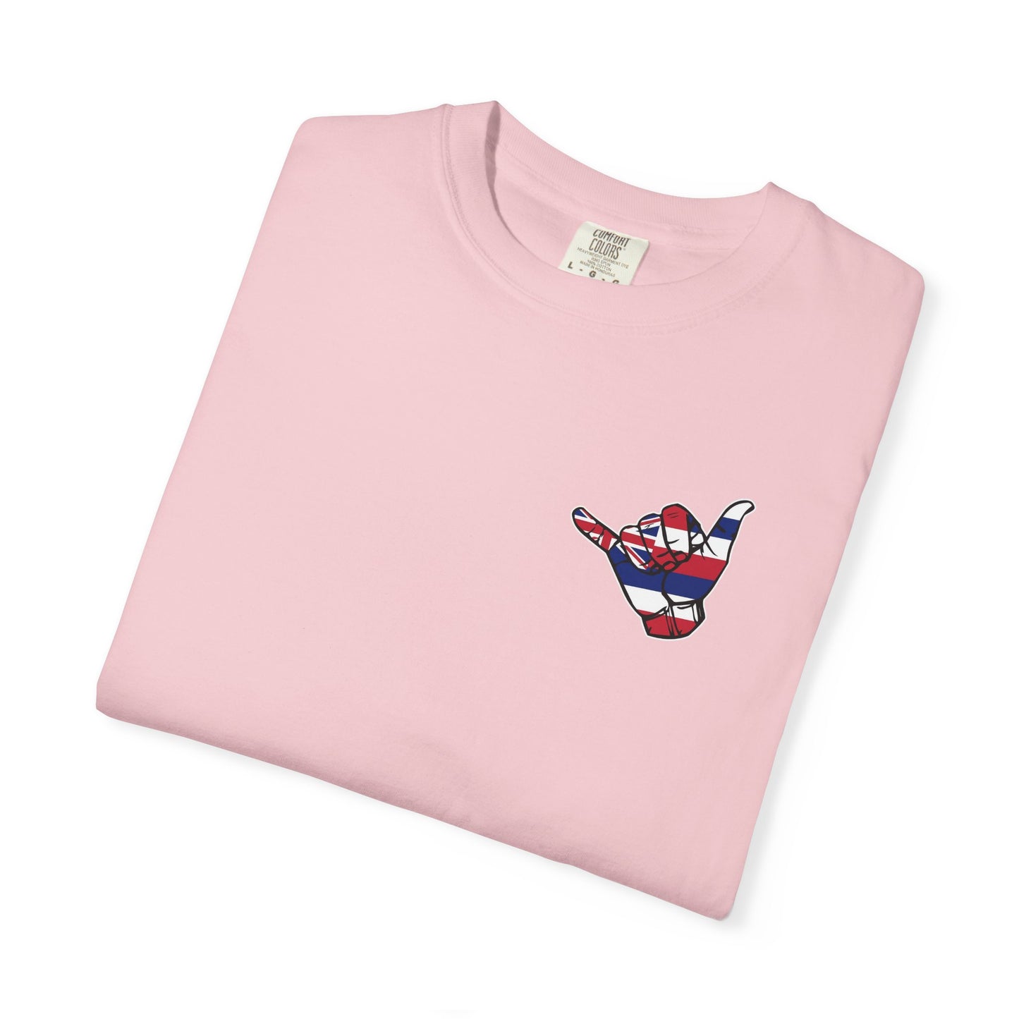 Hawaiian Shaka T-Shirt — Hawaiian Flag Hand Graphic Cotton Tee