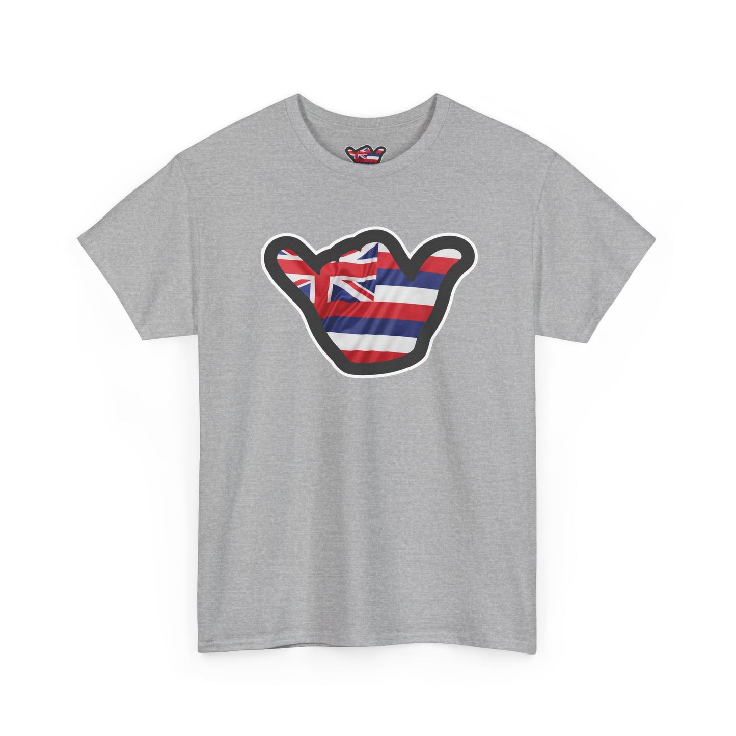 Hawaii Flag Shaka T‑Shirt — Aloha Shaka Graphic Tee