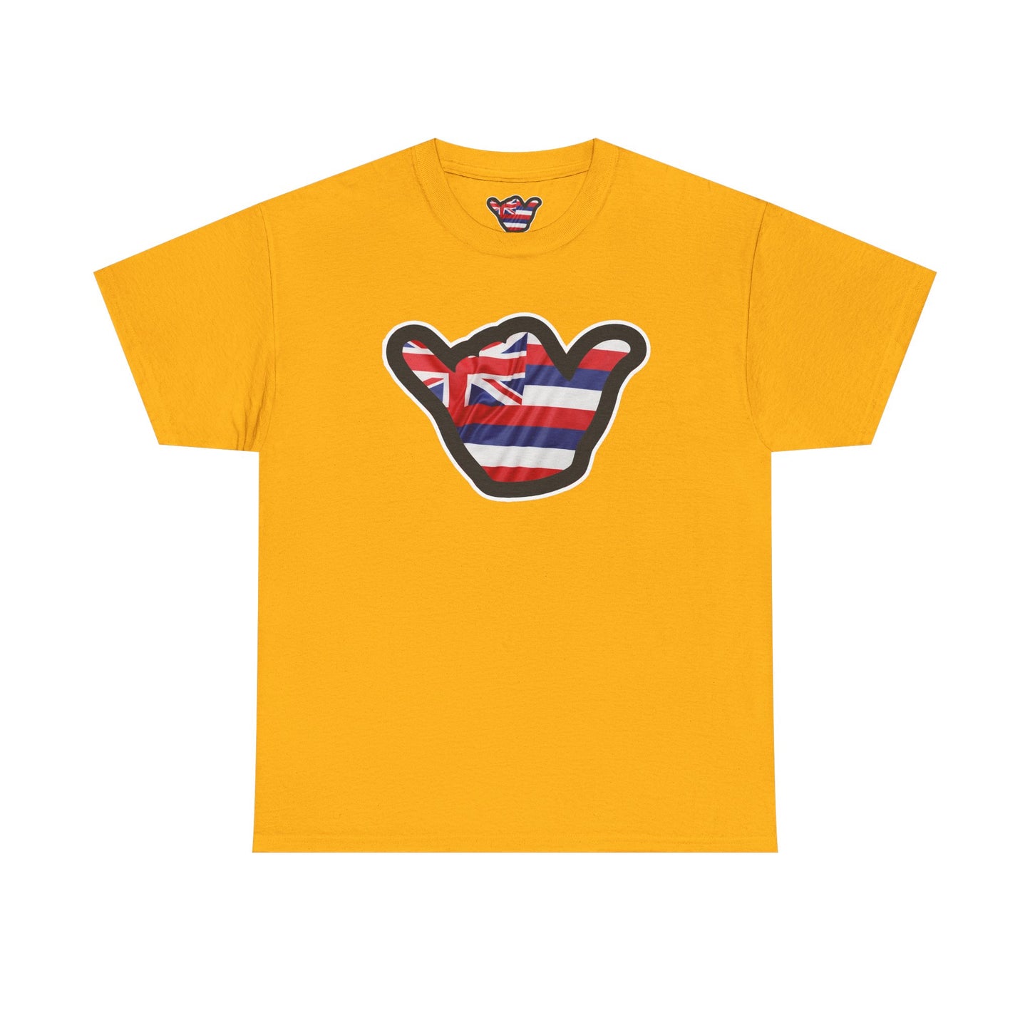 Hawaii Flag Shaka T‑Shirt — Aloha Shaka Graphic Tee