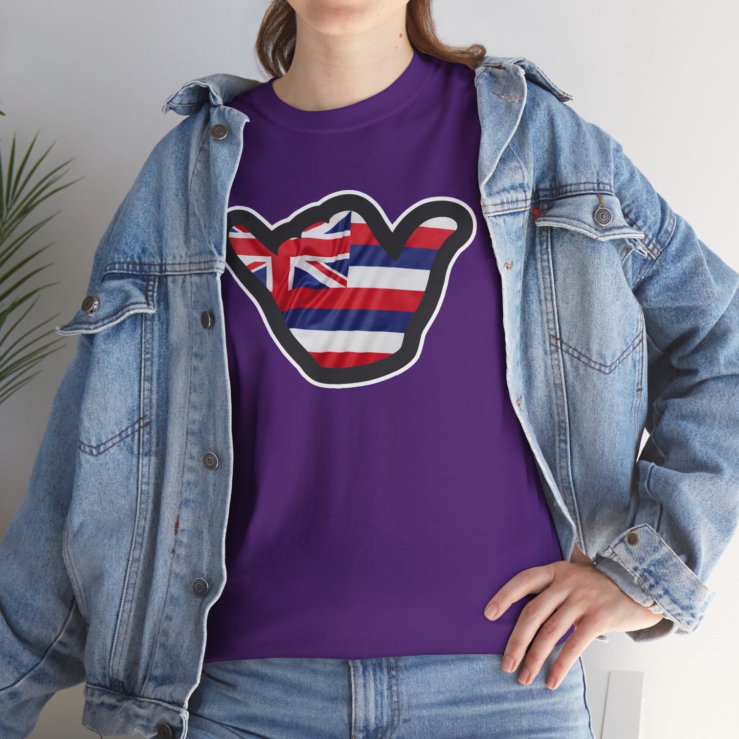 Hawaii Flag Shaka T‑Shirt — Aloha Shaka Graphic Tee