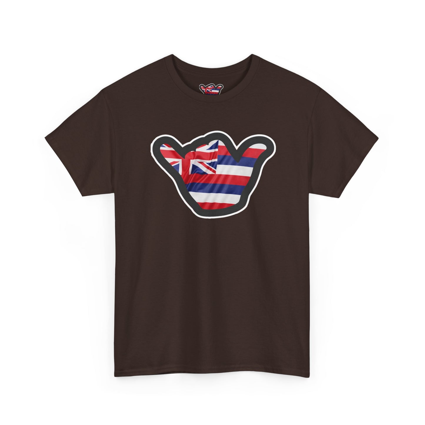 Hawaii Flag Shaka T‑Shirt — Aloha Shaka Graphic Tee