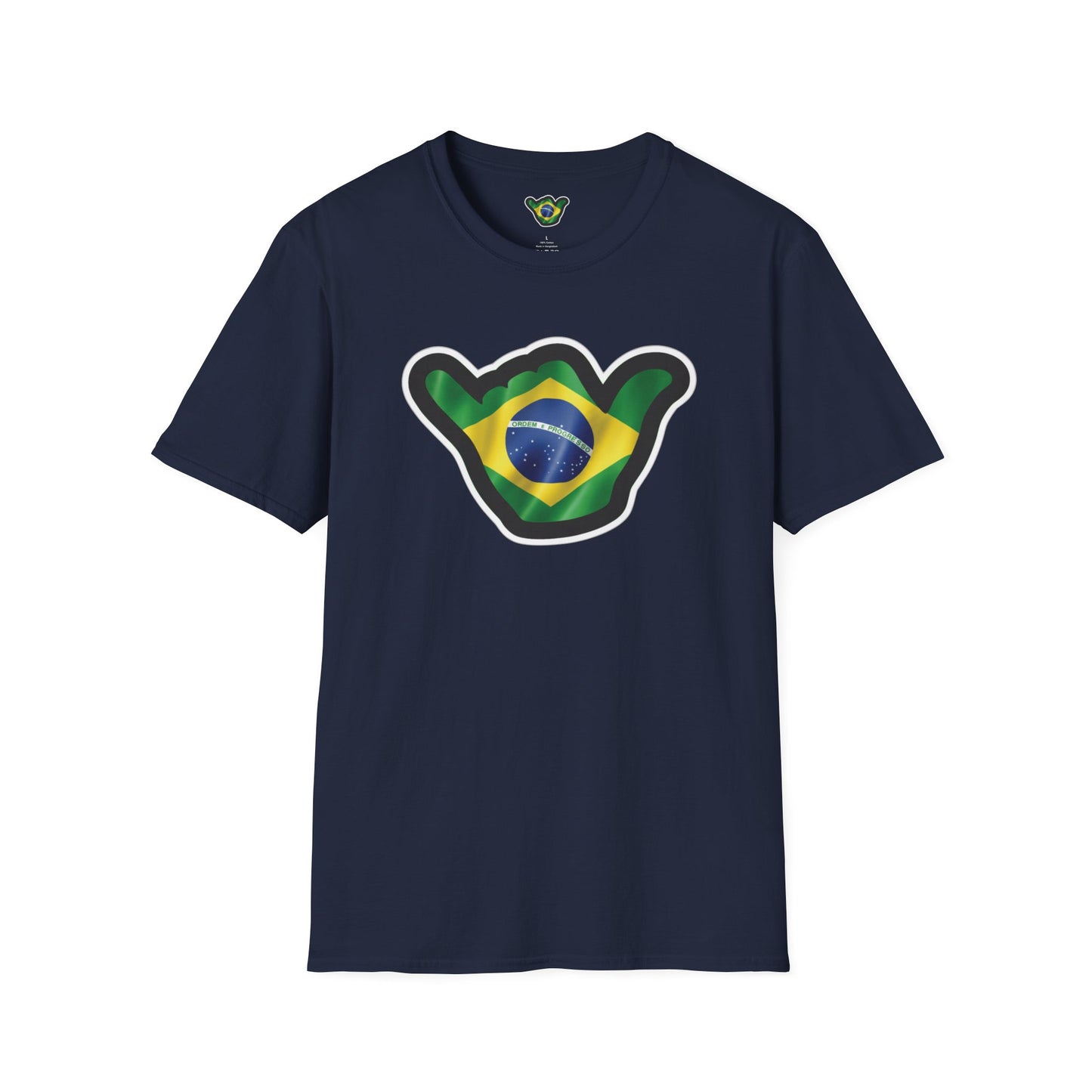 Brazil Flag Shaka T-Shirt — Brazilian Shaka Hand Graphic Tee