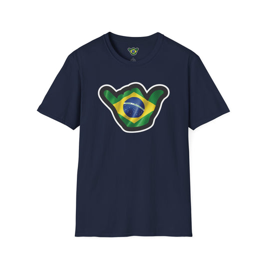 Brazil Flag Shaka T-Shirt — Brazilian Shaka Hand Graphic Tee