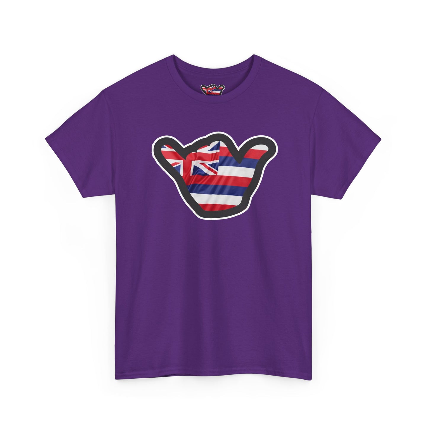 Hawaii Flag Shaka T‑Shirt — Aloha Shaka Graphic Tee