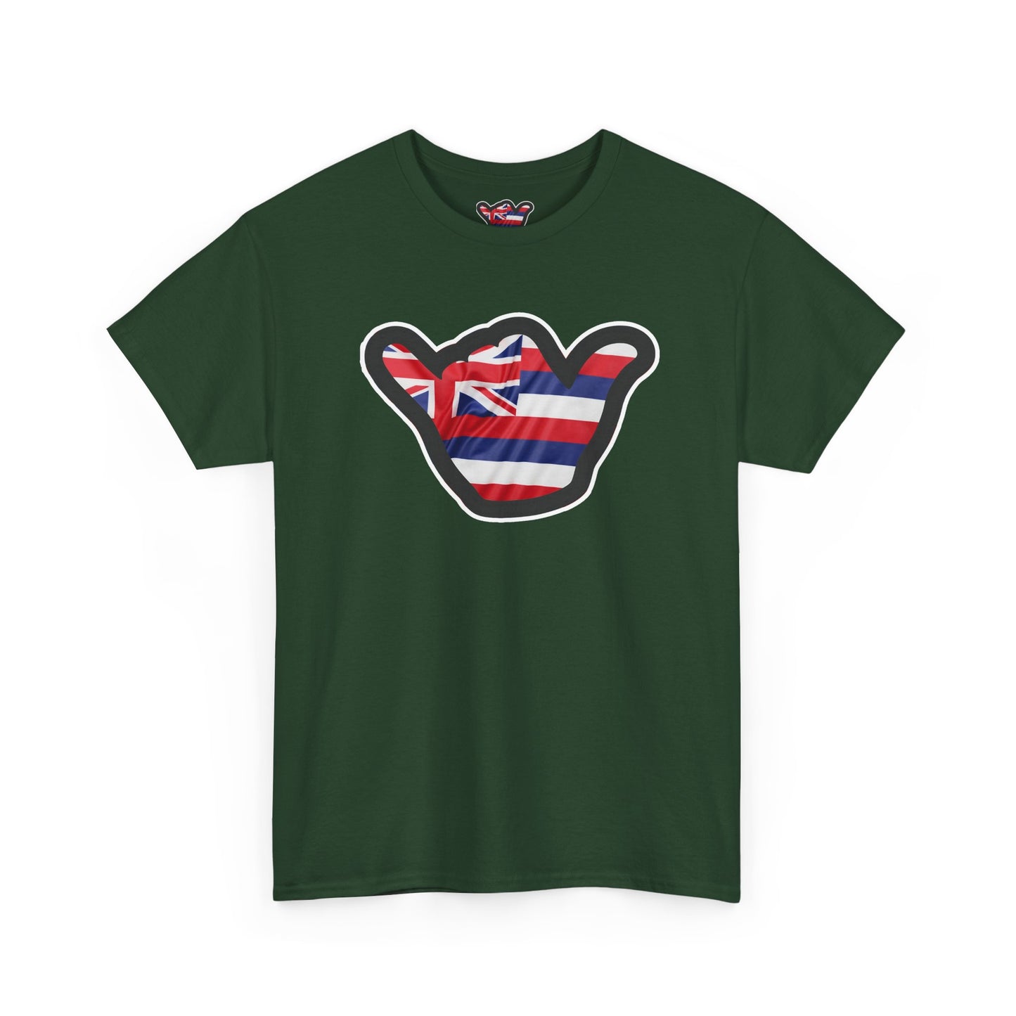 Hawaii Flag Shaka T‑Shirt — Aloha Shaka Graphic Tee