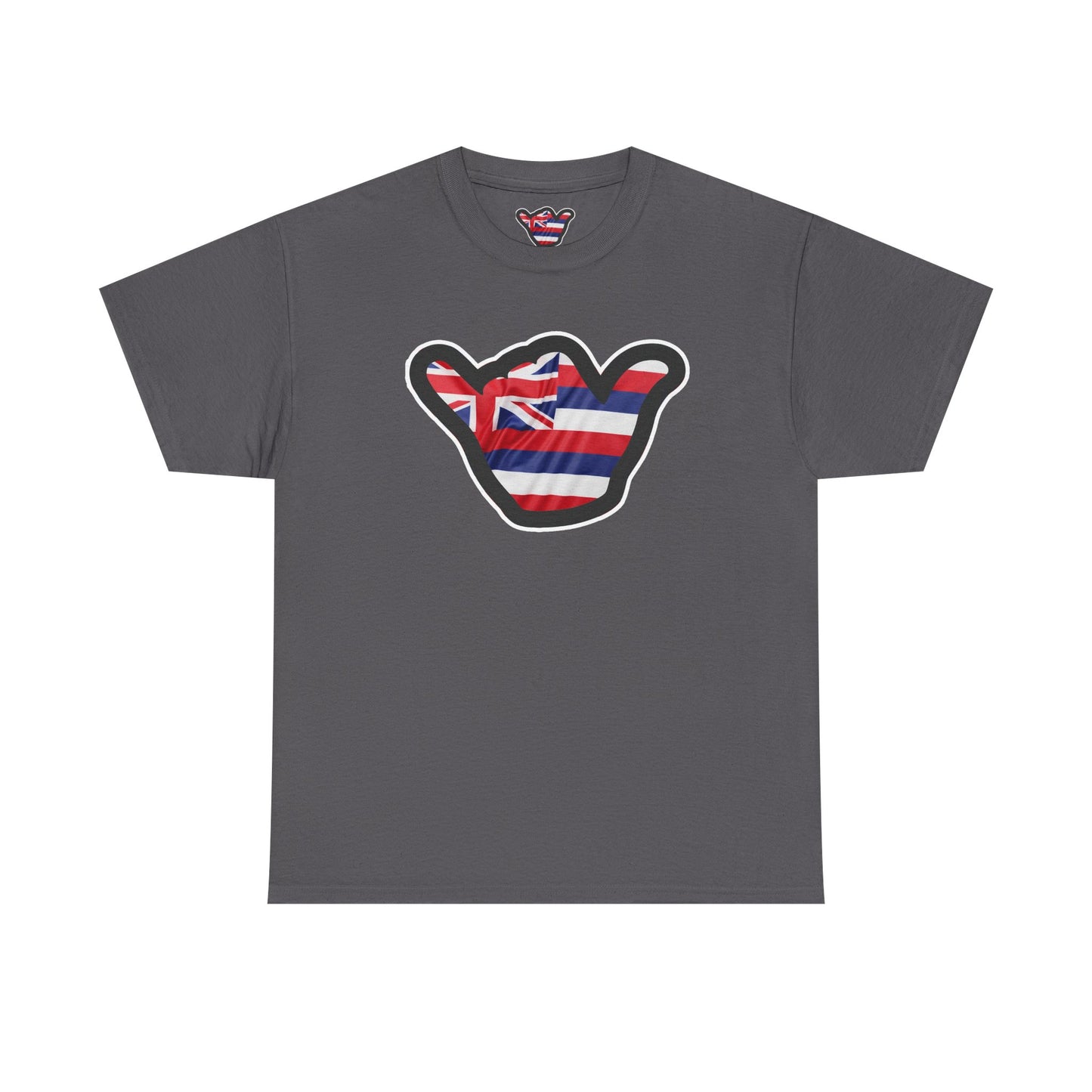 Hawaii Flag Shaka T‑Shirt — Aloha Shaka Graphic Tee