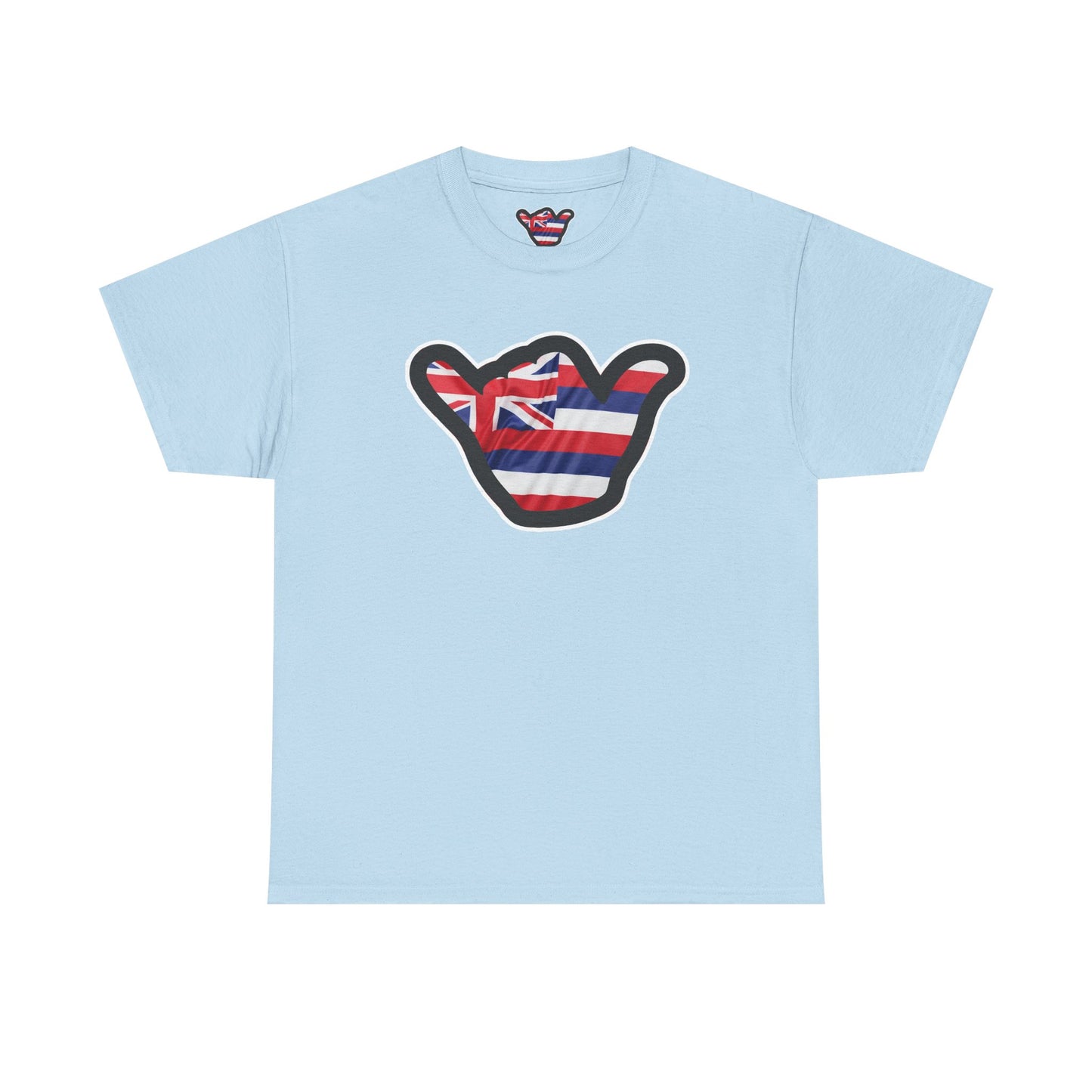Hawaii Flag Shaka T‑Shirt — Aloha Shaka Graphic Tee