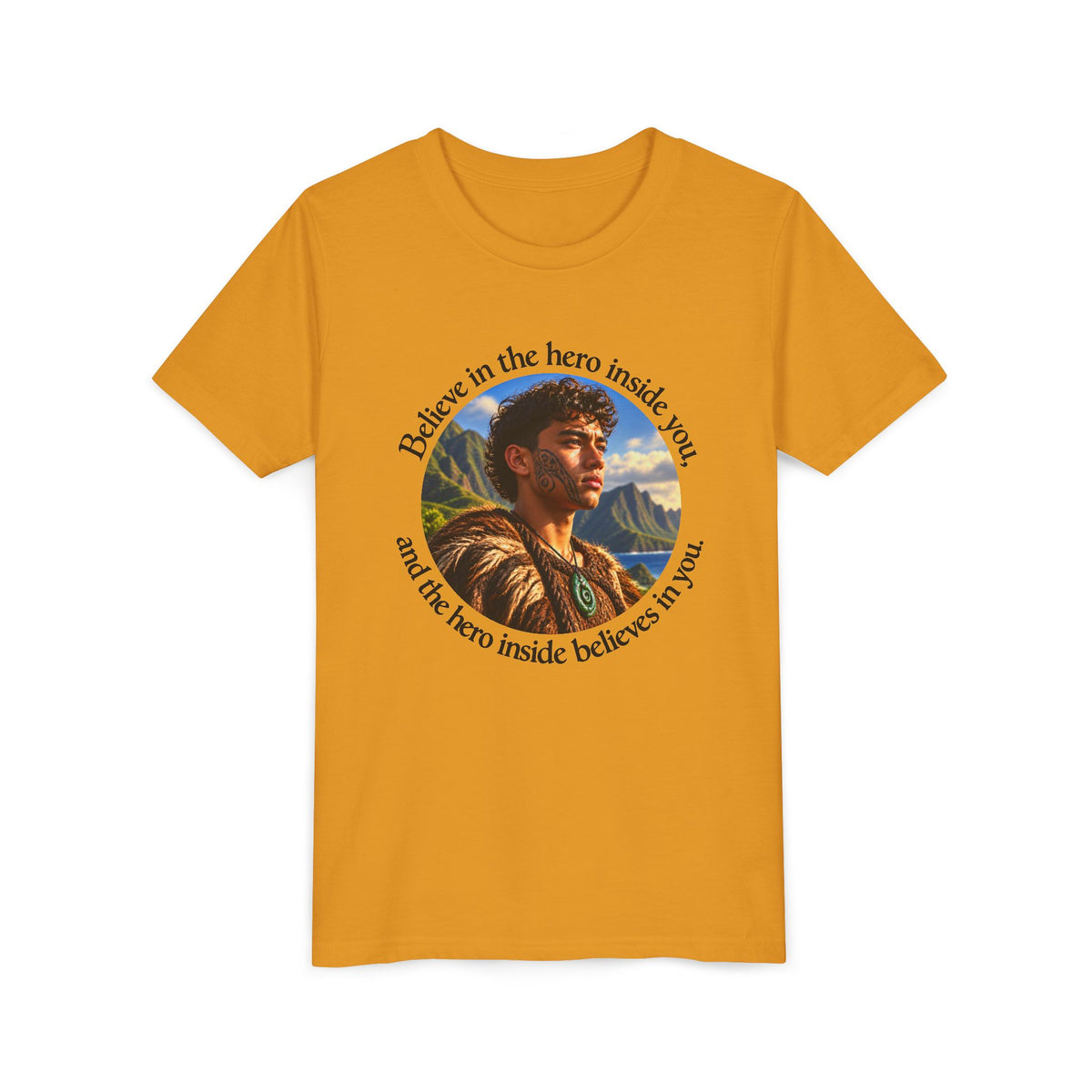 Believe in the hero inside you, and the hero inside believes in you. - Youth Short Sleeve Tee