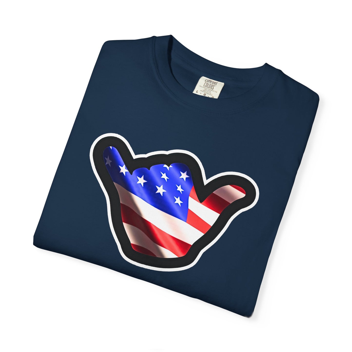 American Shaka T-Shirt — USA Flag Surfing Shaka Tee