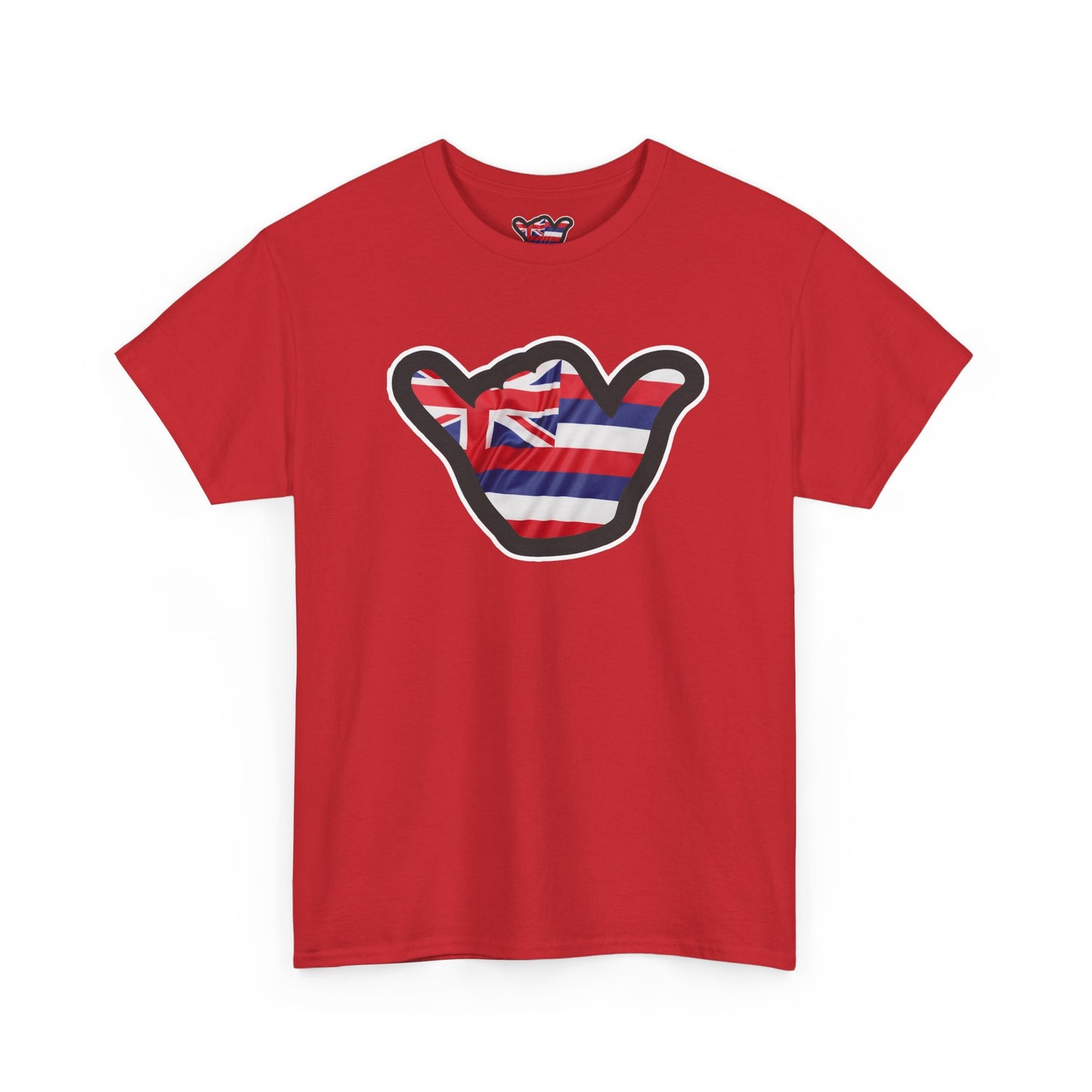 Hawaii Flag Shaka T‑Shirt — Aloha Shaka Graphic Tee