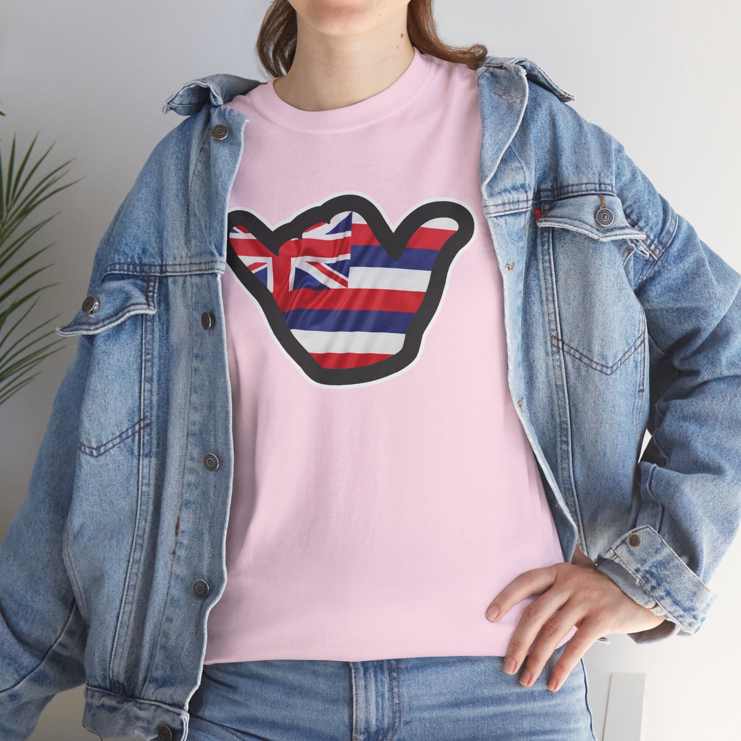 Hawaii Flag Shaka T‑Shirt — Aloha Shaka Graphic Tee