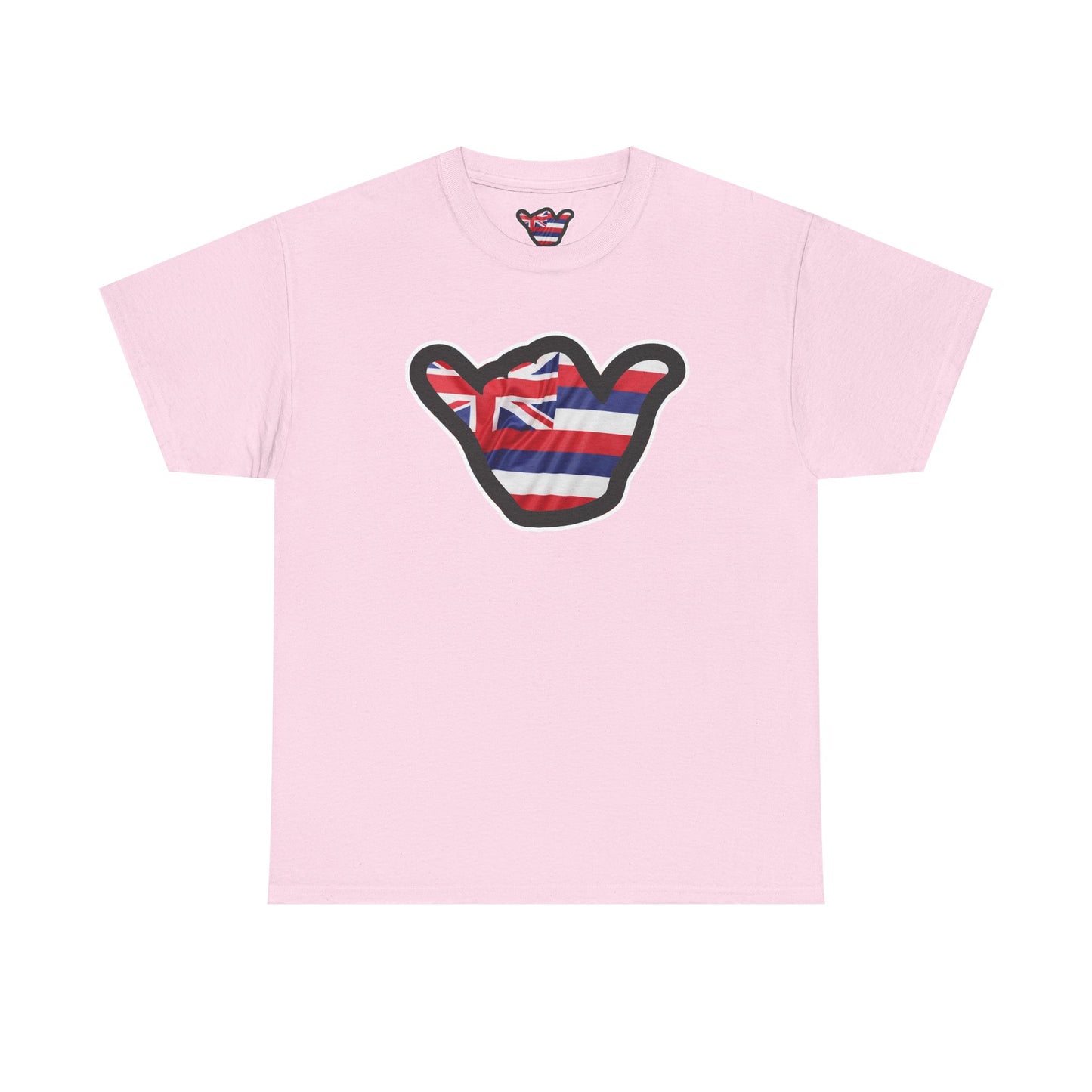 Hawaii Flag Shaka T‑Shirt — Aloha Shaka Graphic Tee