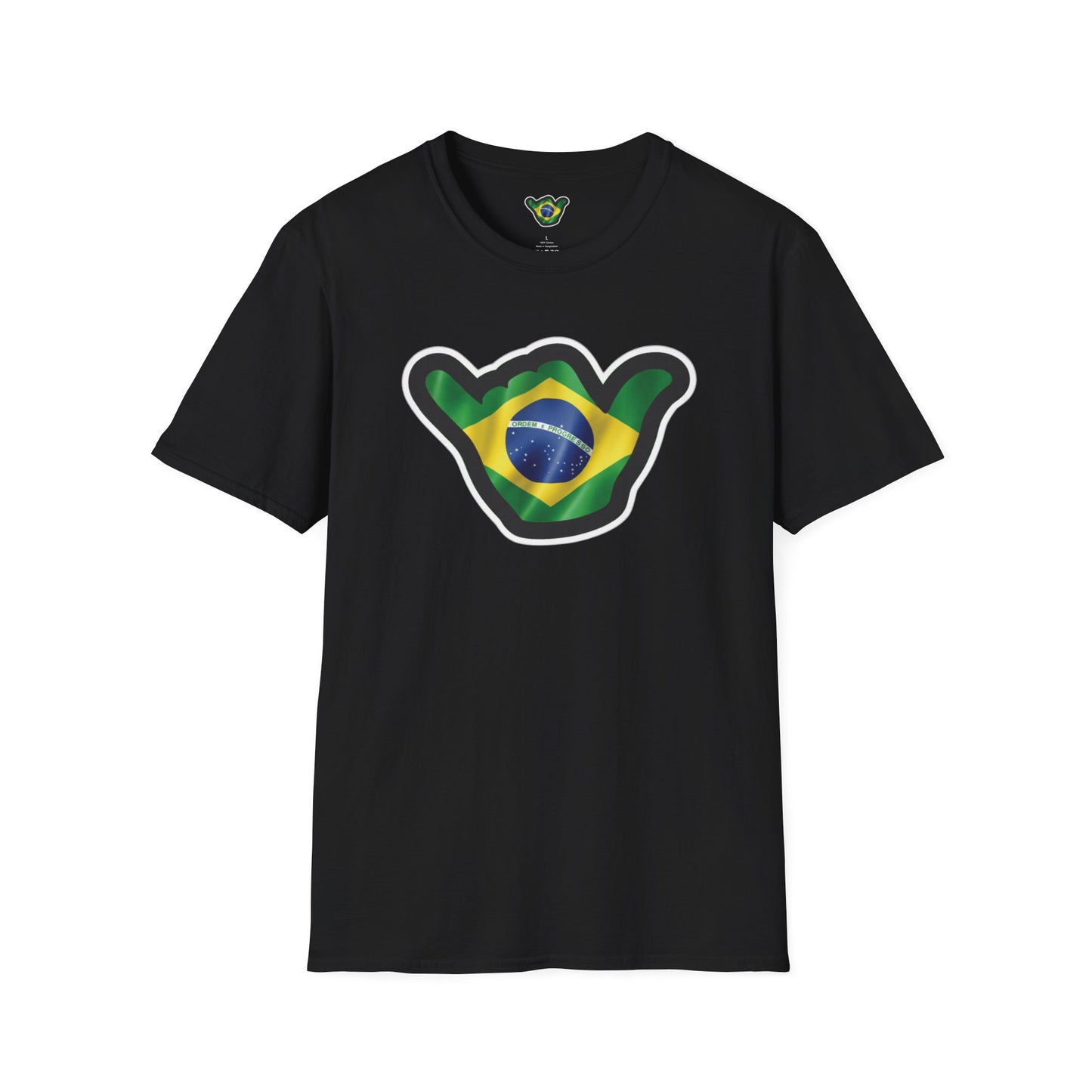 Brazil Flag Shaka T-Shirt — Brazilian Shaka Hand Graphic Tee