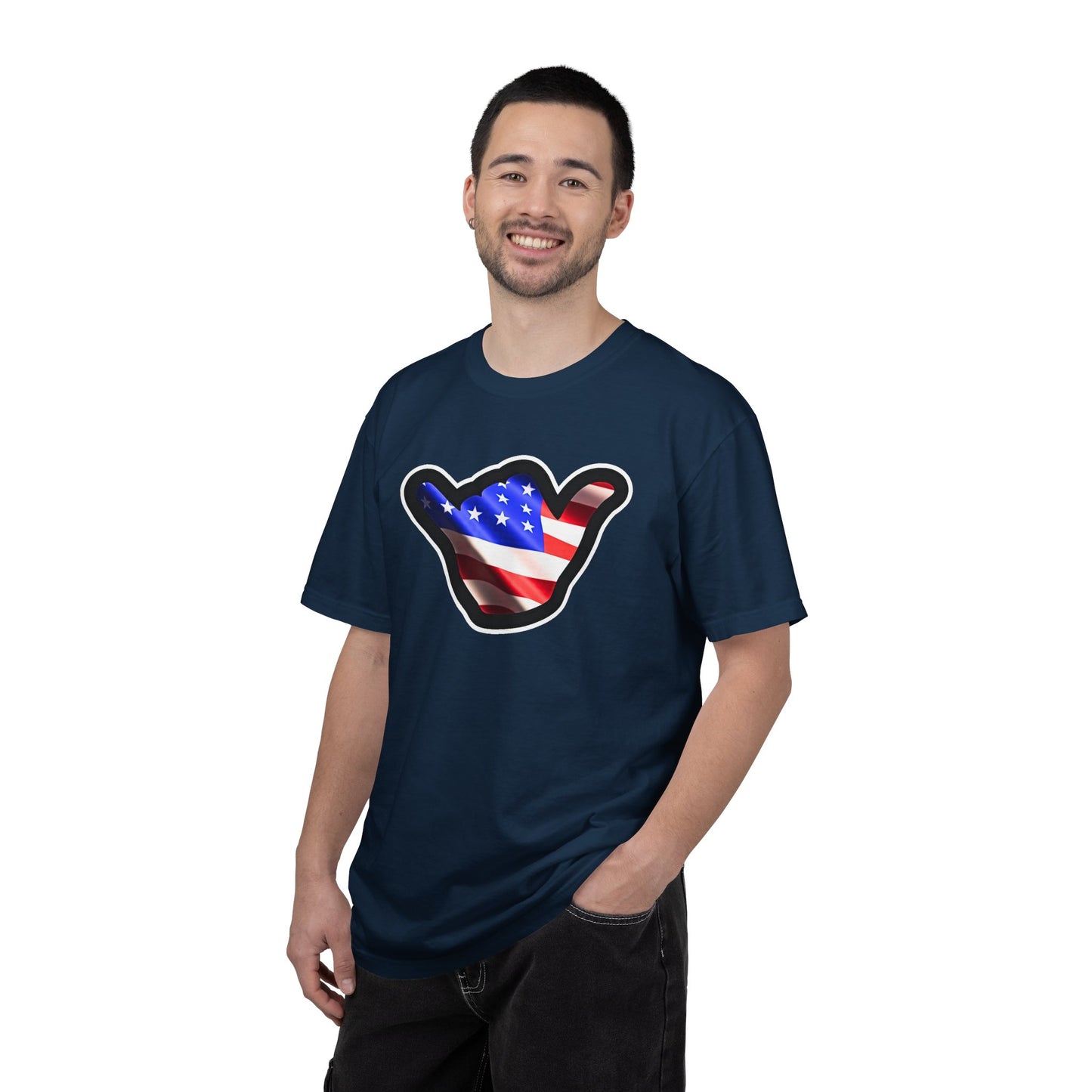 American Shaka T-Shirt — USA Flag Surfing Shaka Tee