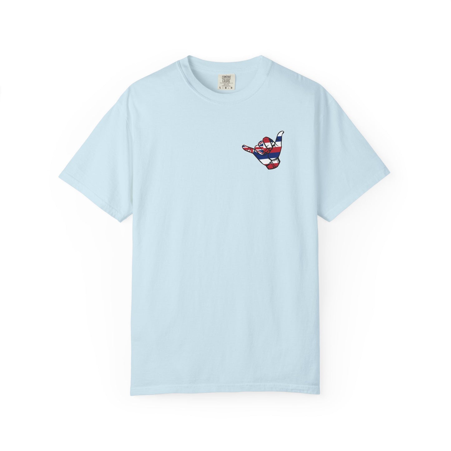 Hawaiian Shaka T-Shirt — Hawaiian Flag Hand Graphic Cotton Tee