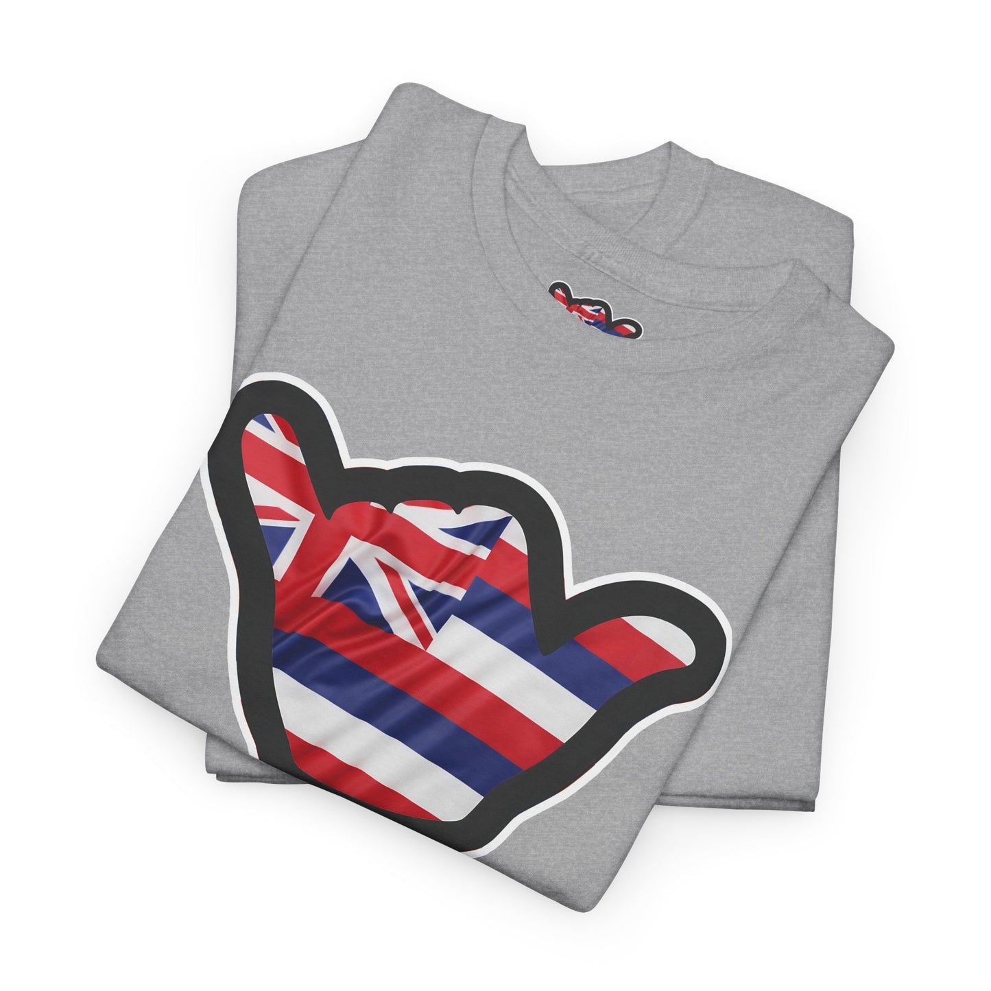 Hawaii Flag Shaka T‑Shirt — Aloha Shaka Graphic Tee