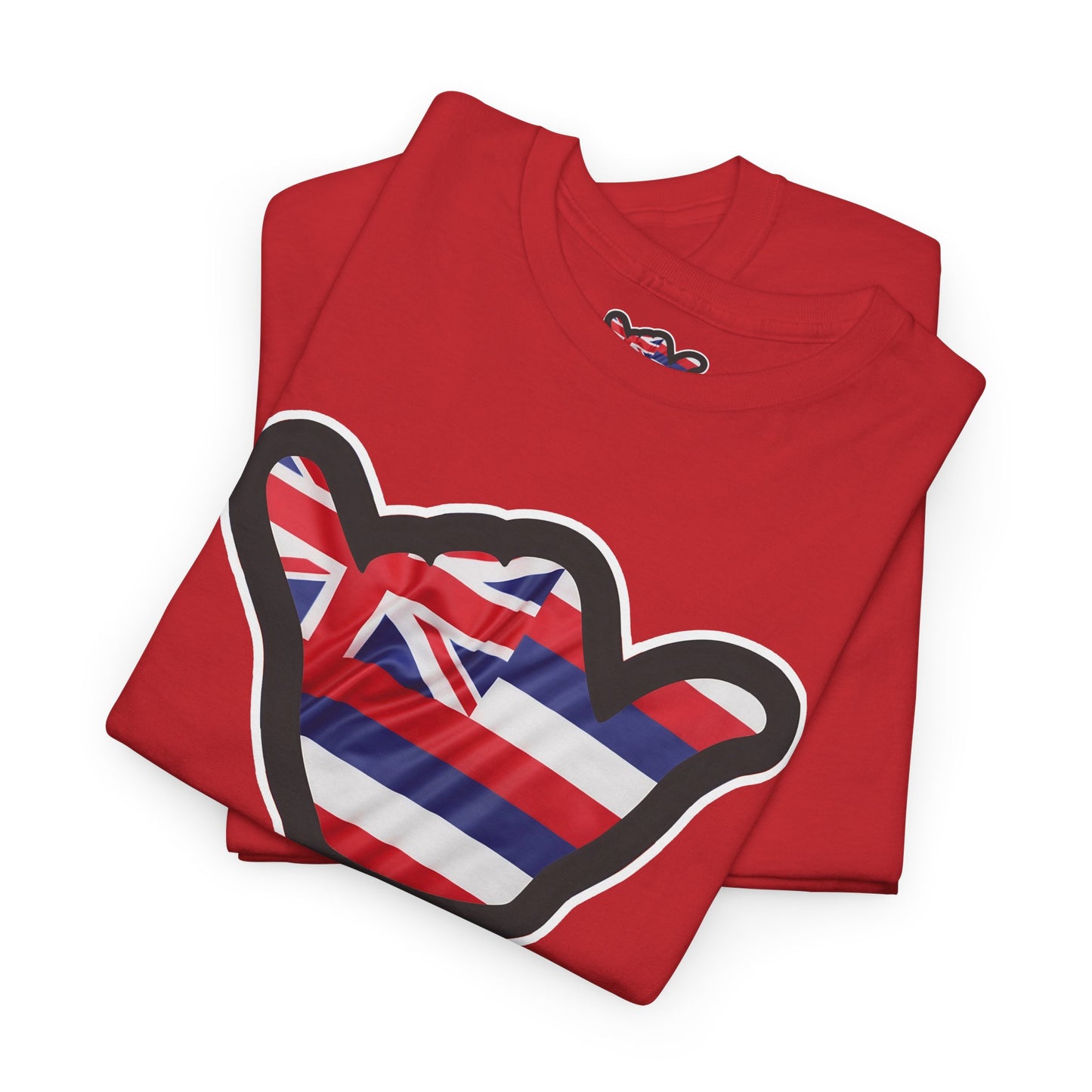 Hawaii Flag Shaka T‑Shirt — Aloha Shaka Graphic Tee
