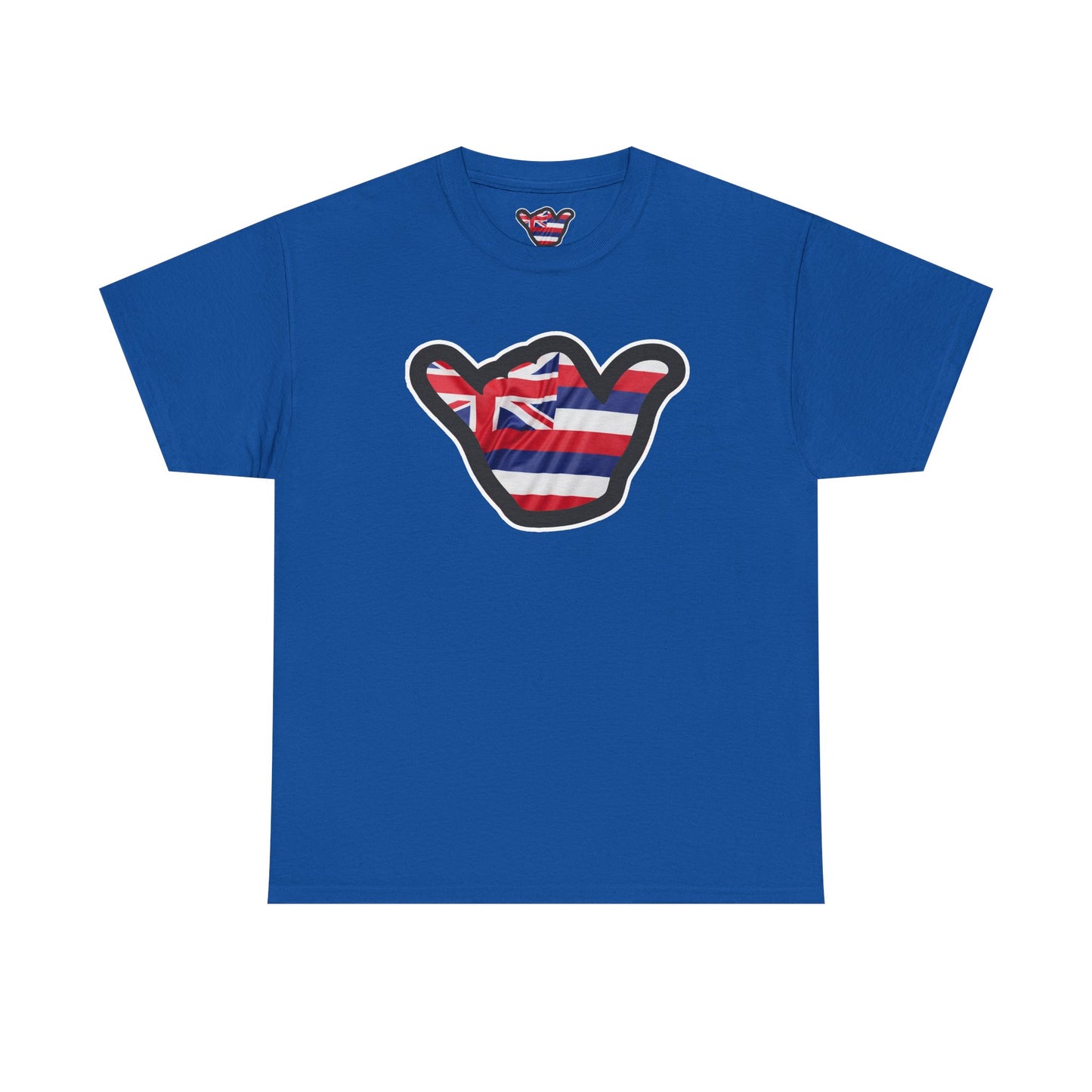 Hawaii Flag Shaka T‑Shirt — Aloha Shaka Graphic Tee