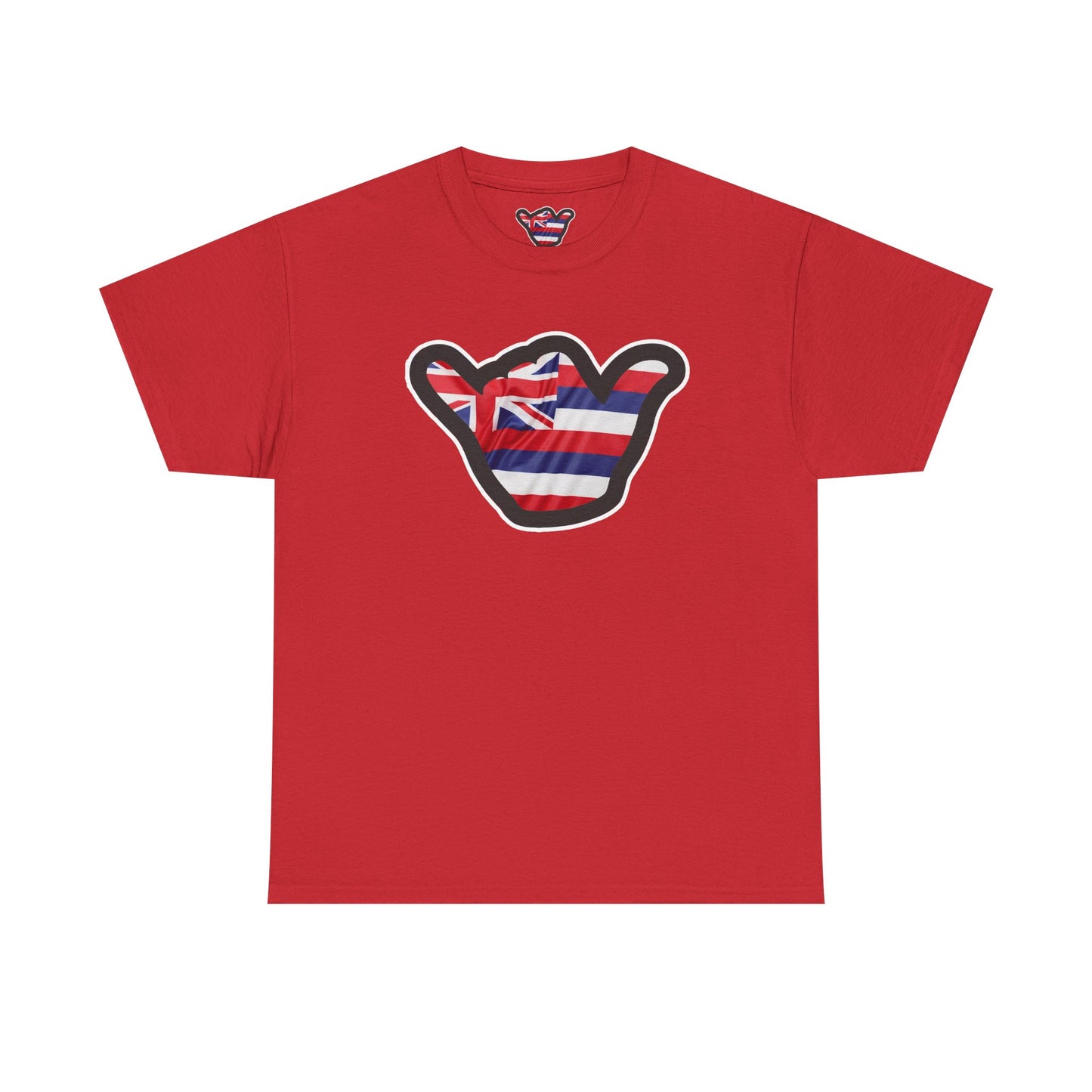 Hawaii Flag Shaka T‑Shirt — Aloha Shaka Graphic Tee