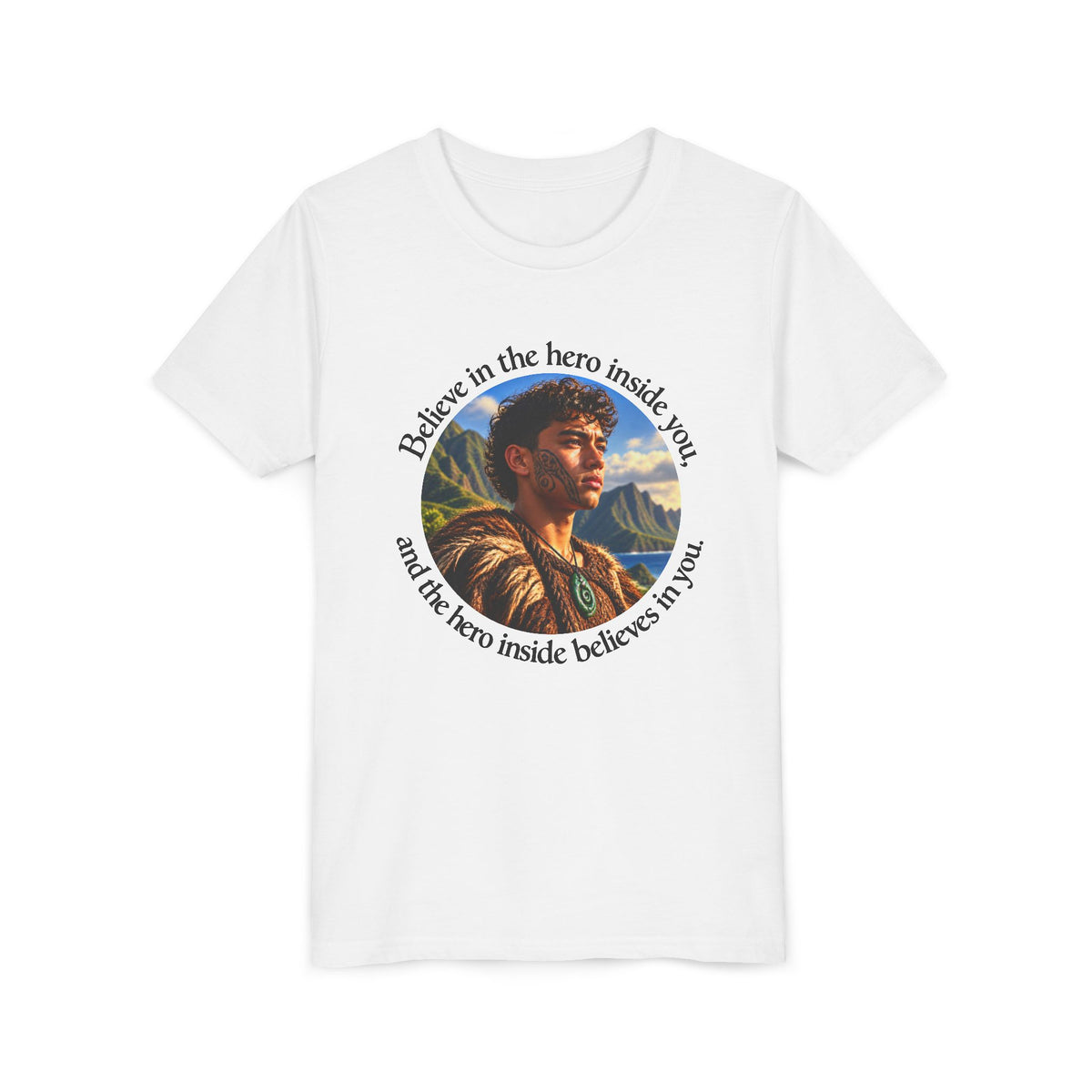 Believe in the hero inside you, and the hero inside believes in you. - Youth Short Sleeve Tee