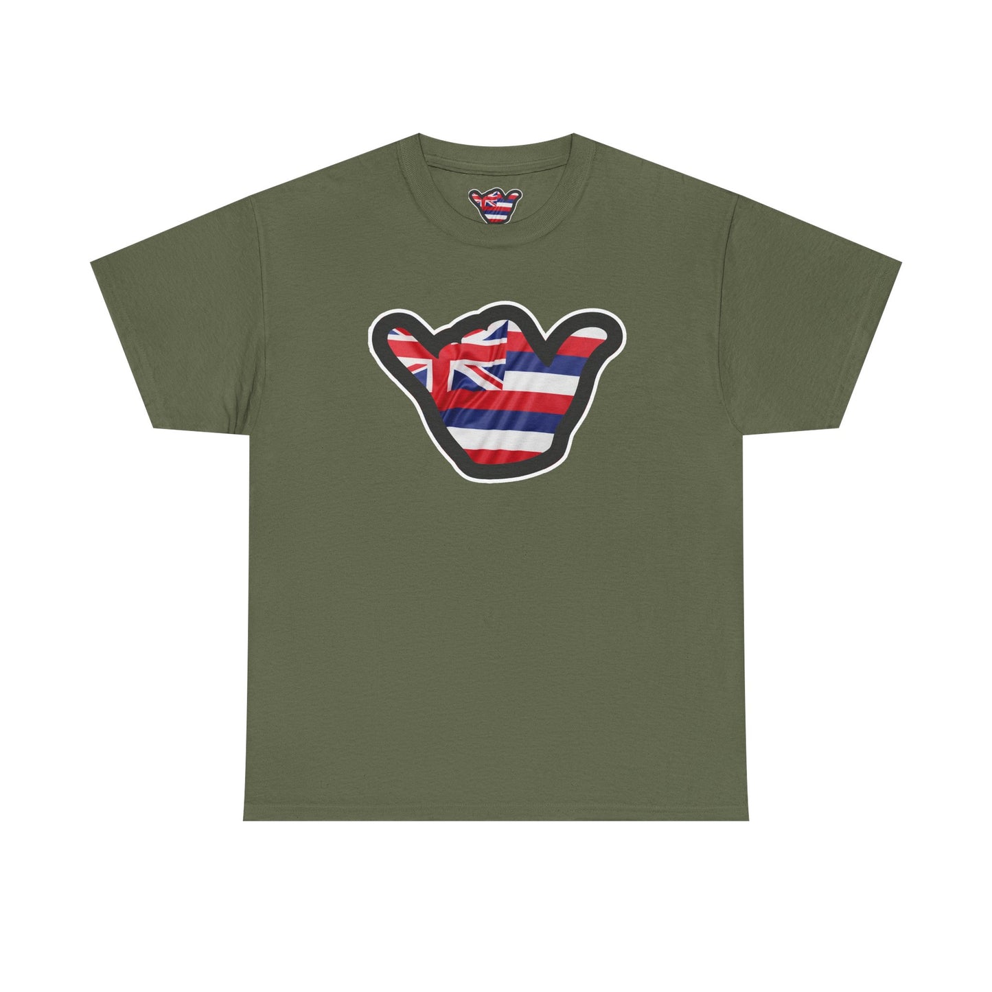Hawaii Flag Shaka T‑Shirt — Aloha Shaka Graphic Tee