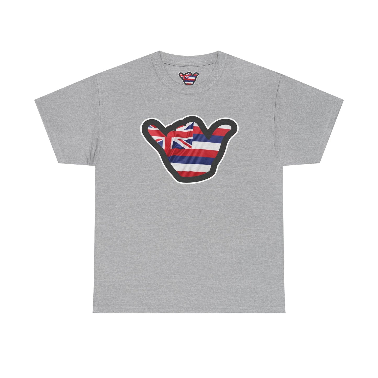 Hawaii Flag Shaka T‑Shirt — Aloha Shaka Graphic Tee