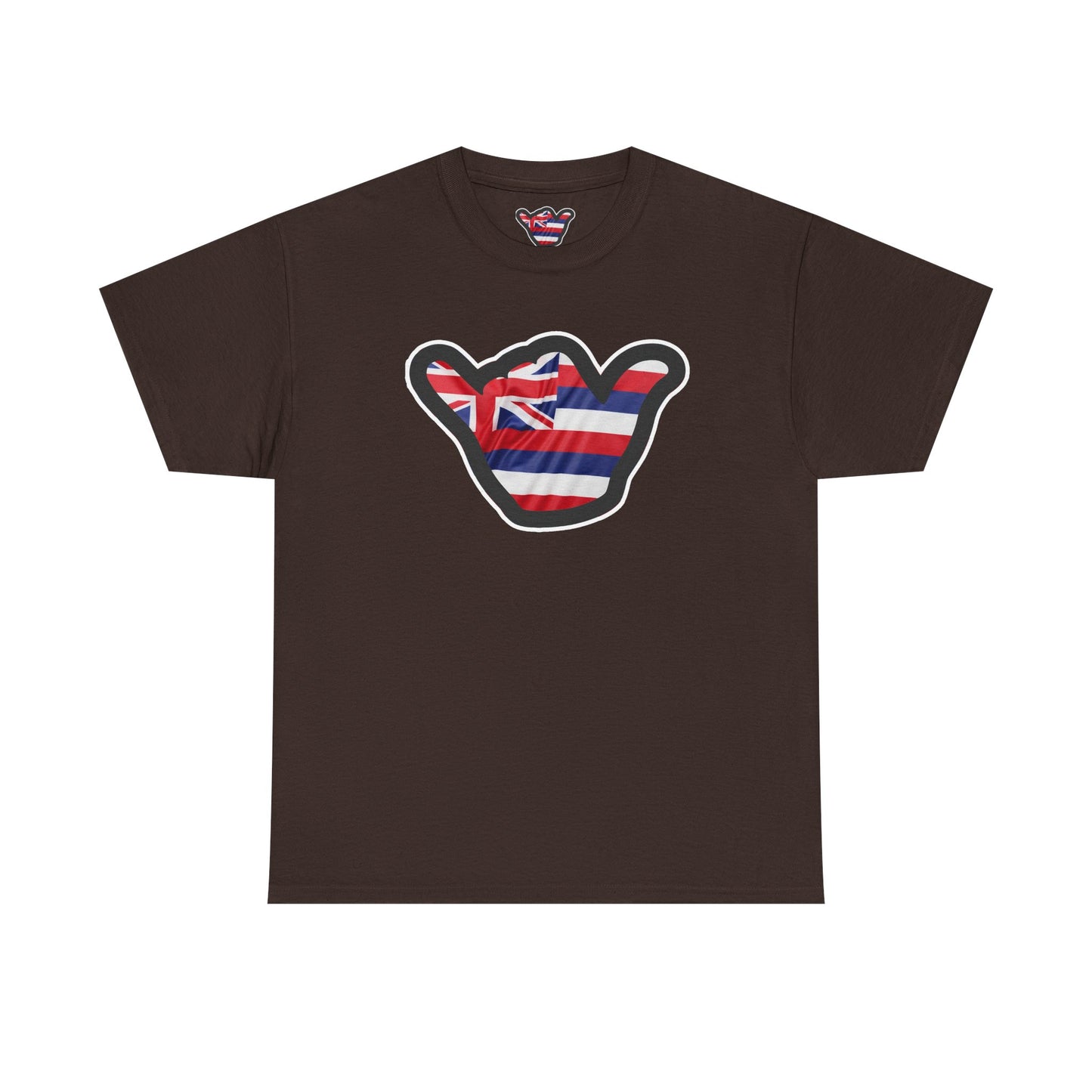 Hawaii Flag Shaka T‑Shirt — Aloha Shaka Graphic Tee